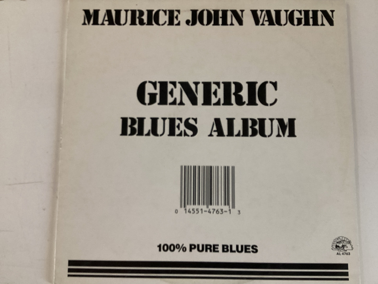 VAUGHN, MAURICE JOHN = GENERIC BLUES ALBUM (CDA 1983) (USED)
