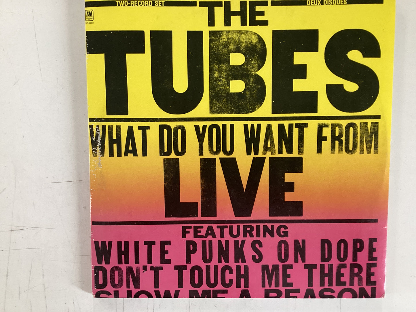TUBES = WHAT DO YOU WANT FROM LIVE (CDA 1978) (USED)