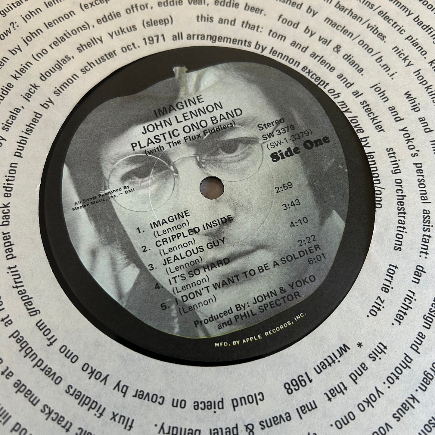 LENNON, JOHN = IMAGINE (CDN 1971) (USED)