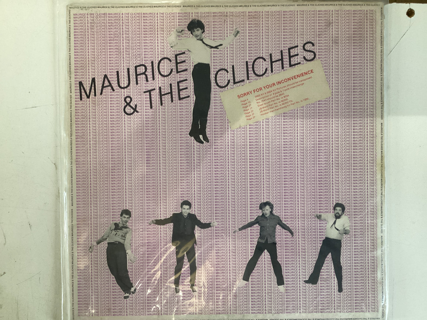MAURICE & THE CLICHES = SORRY FOR YOUR INCONVENIENCE (CDA 1980) (USED)