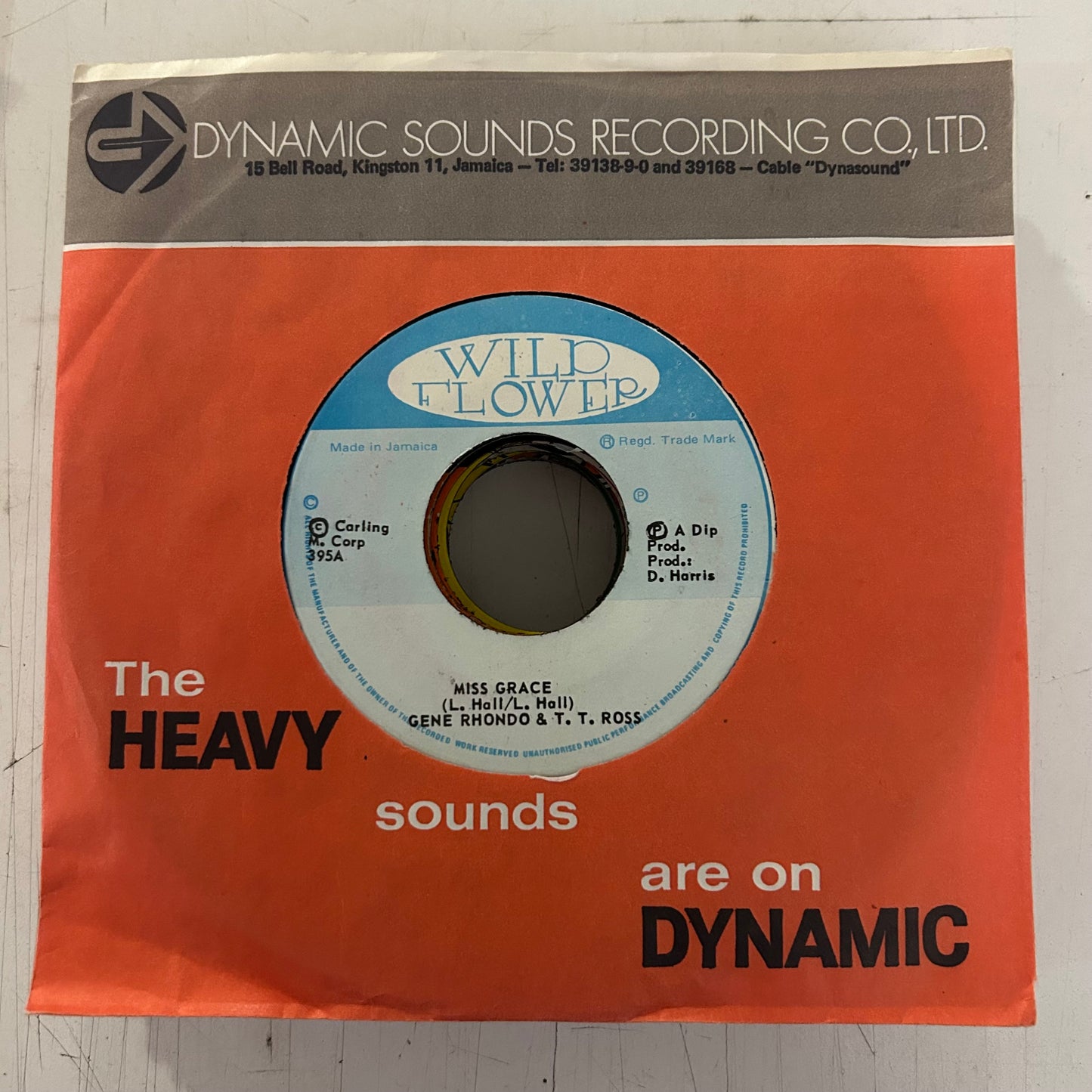 RHONDO, GENE & ROSS, T.T. = MISS GRACE (7 IN.) (JAMAICA 1970s) (USED)