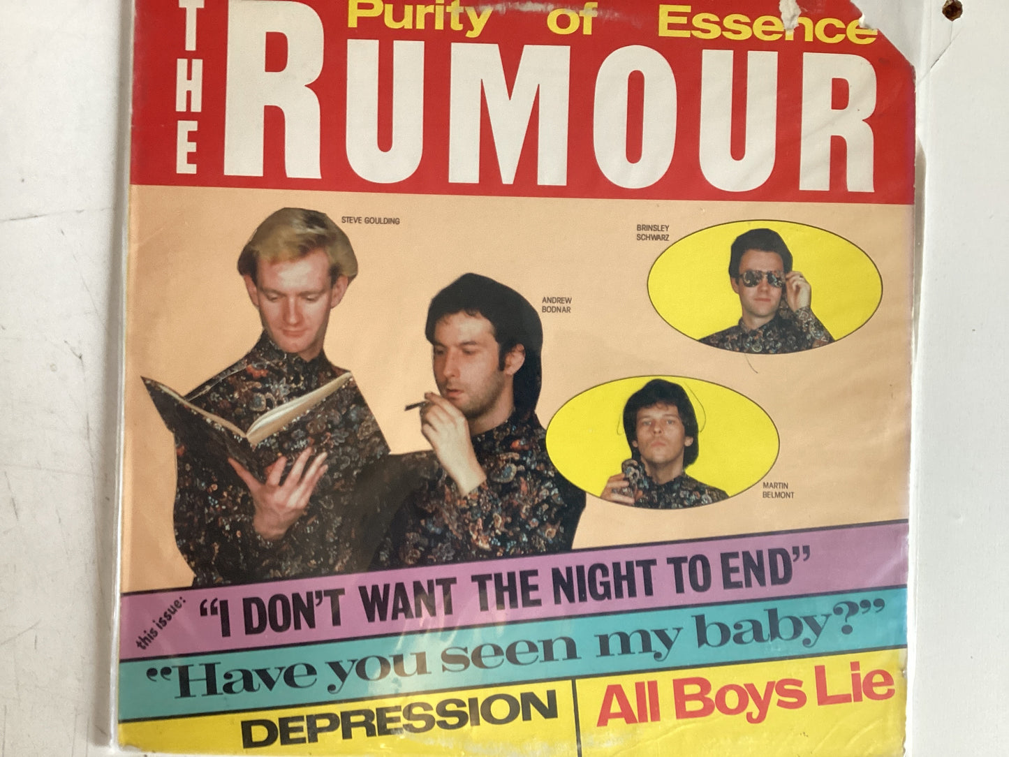 THE RUMOUR = PURITY OF ESSENCE (USA 1981) (USED)
