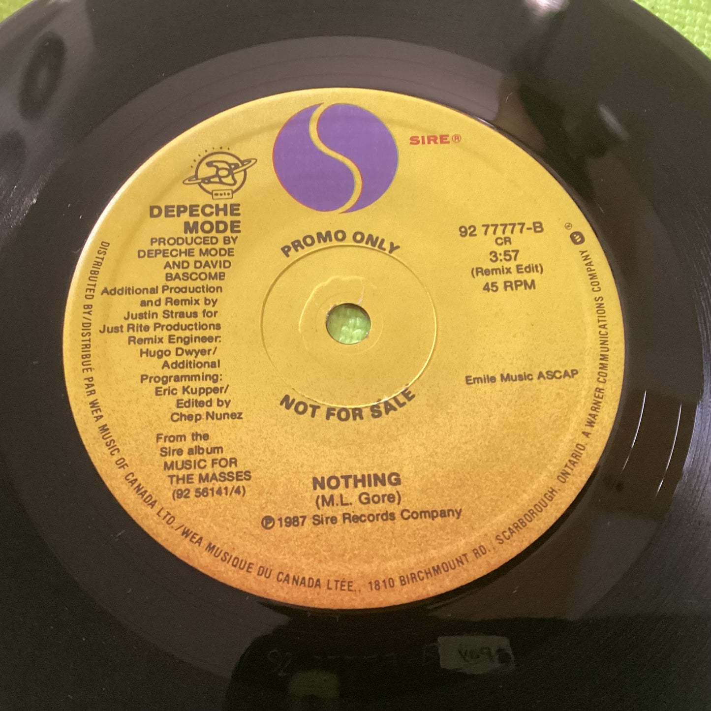 DEPECHE MODE = STRANGELOVE (7 IN./PROMO) (CDN 1988) (USED)