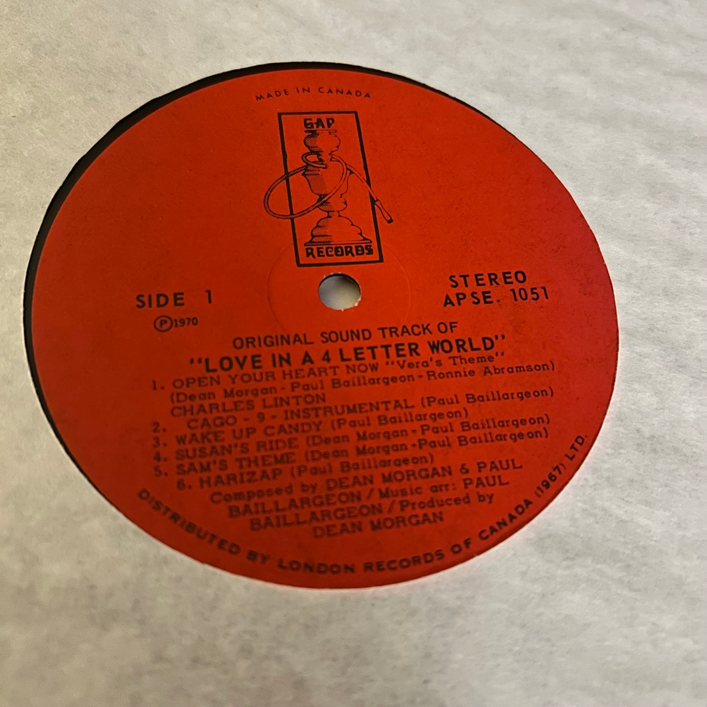 LOVE IN A 4 LETTER WORLD (OST) (CDN 1970) (USED)