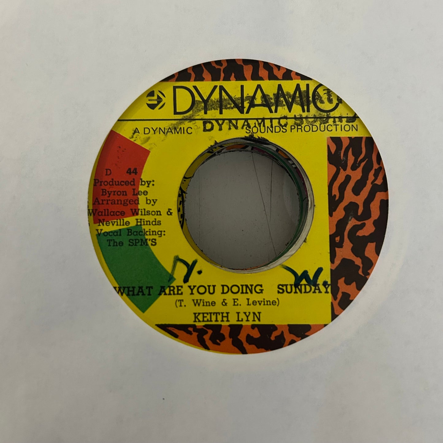 LYN, KEITH = WHAT ARE YOU DOING SUNDAY? (7 IN.) (JAMAICA 1970s) (USED)