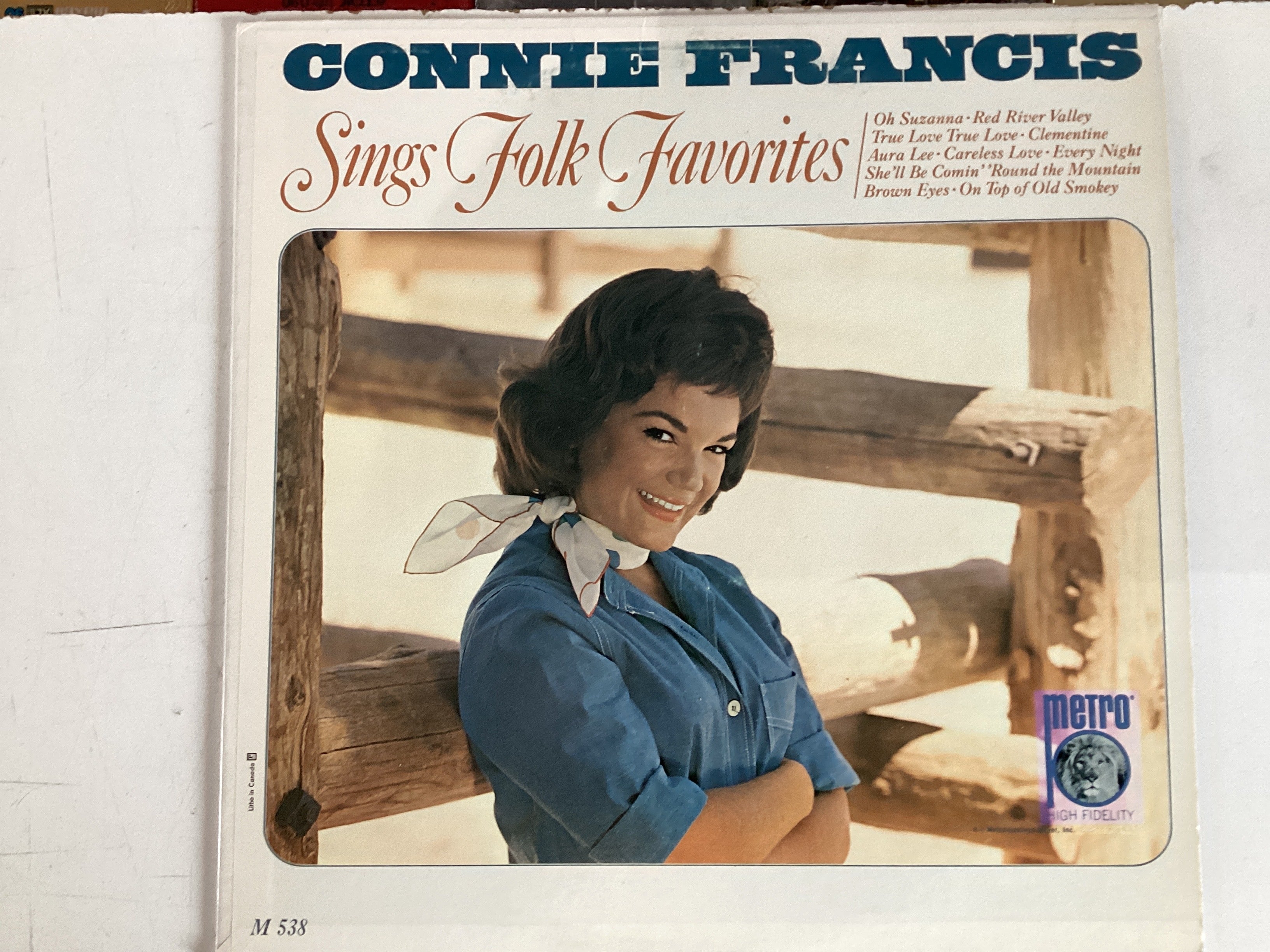 FRANCIS, CONNIE = SINGS FOLK FAVORITES (CDA 1965) (USED)
