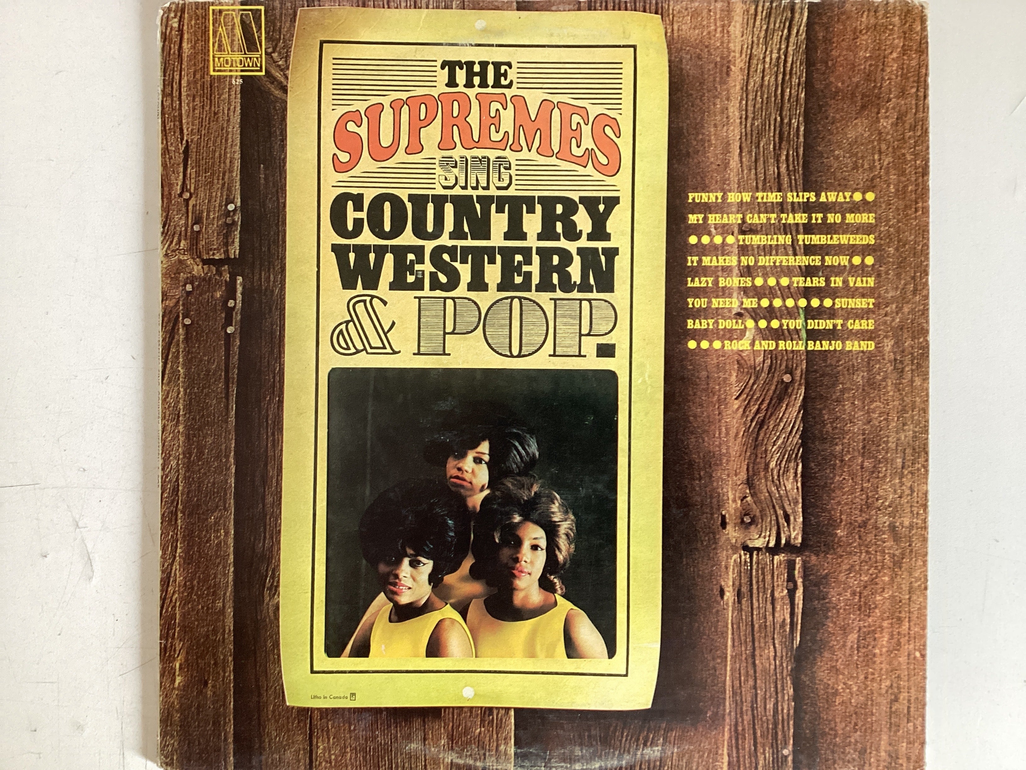 THE SUPREMES = SING COUNTRY WESTERN & POP (CDA 1965) (USED)