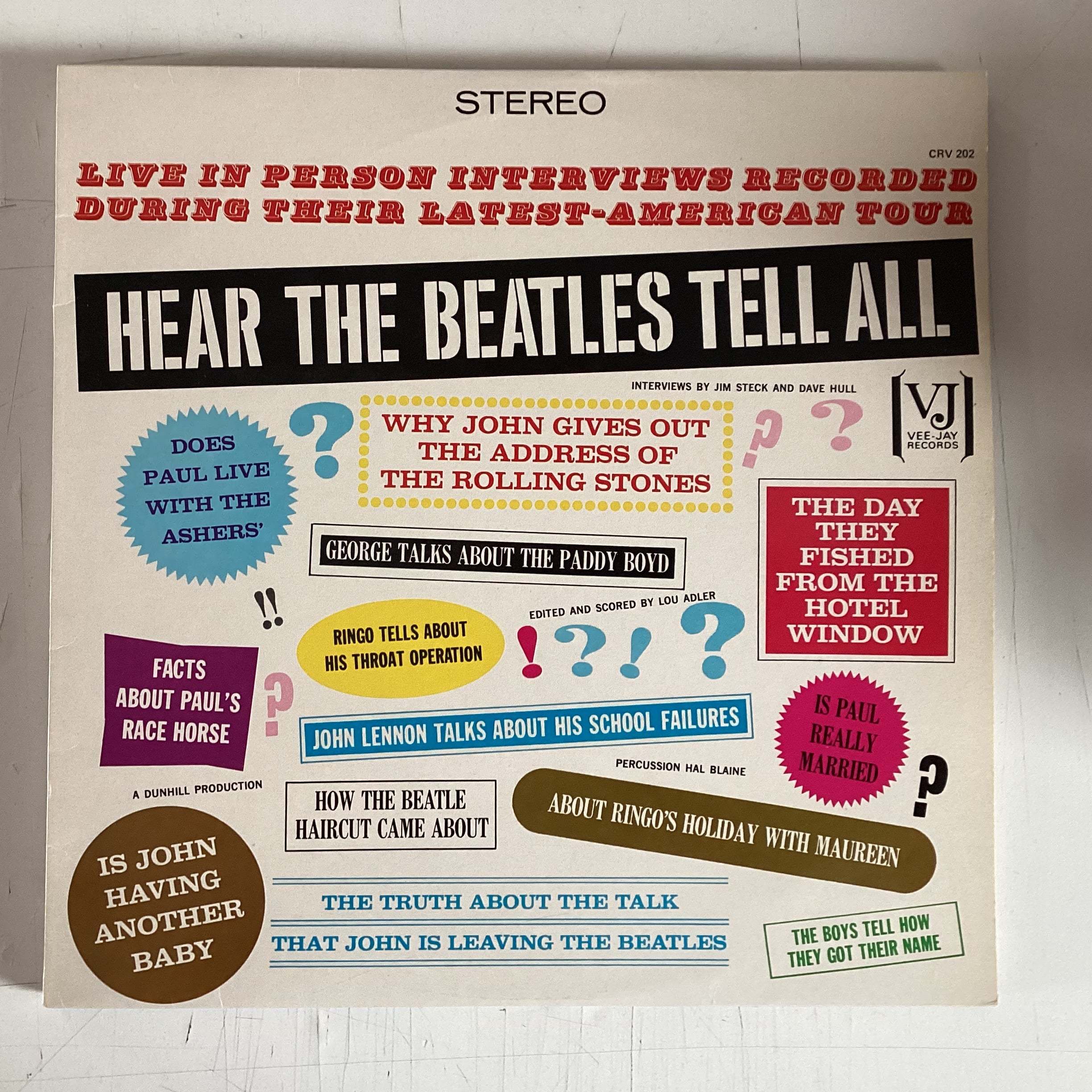 BEATLES = HEAR THE BEATLES TELL ALL (UK 1981 REISSUE) (USED)