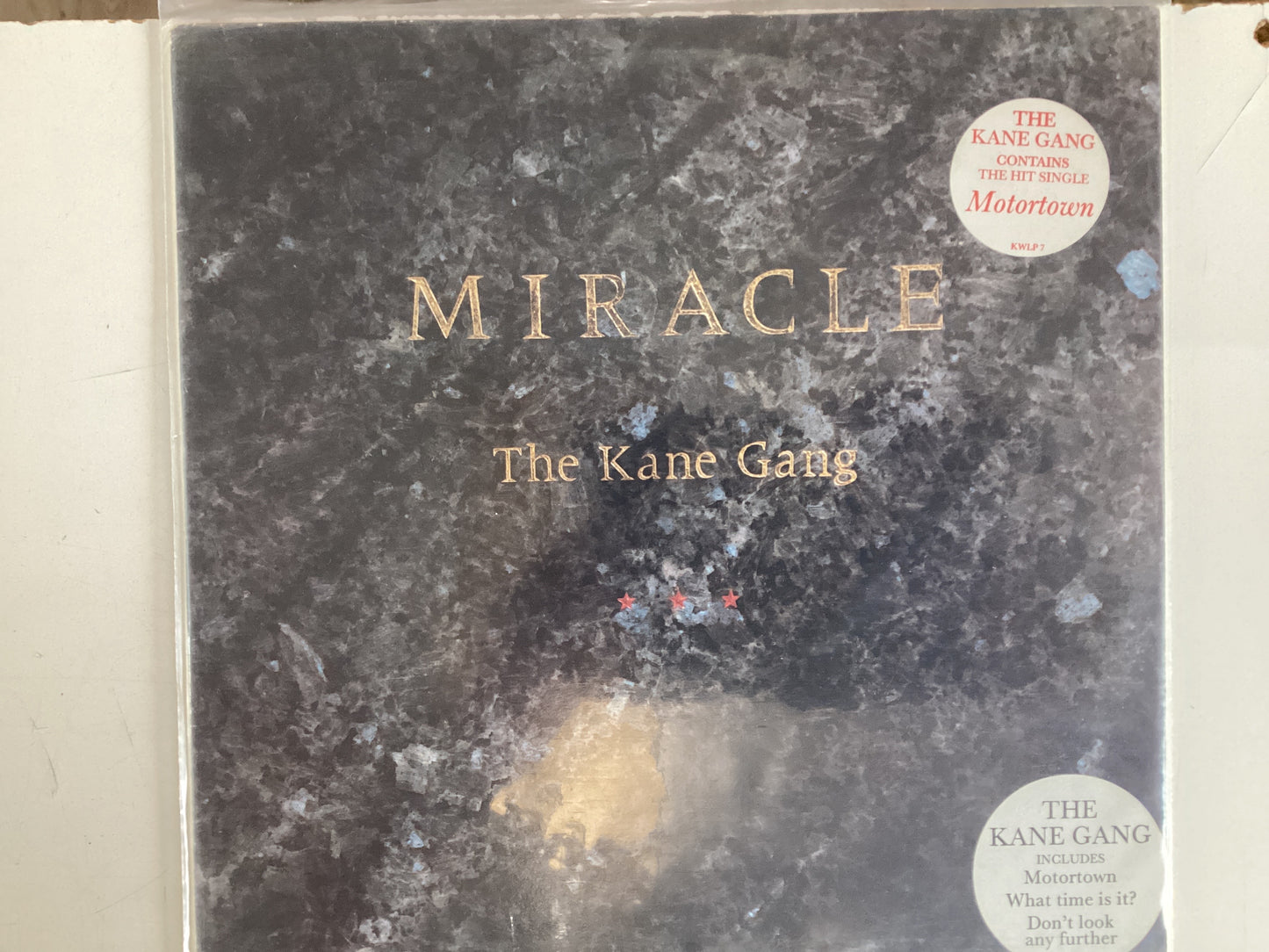 THE KANE GANG = MIRACLE (UK 1987) (USED)