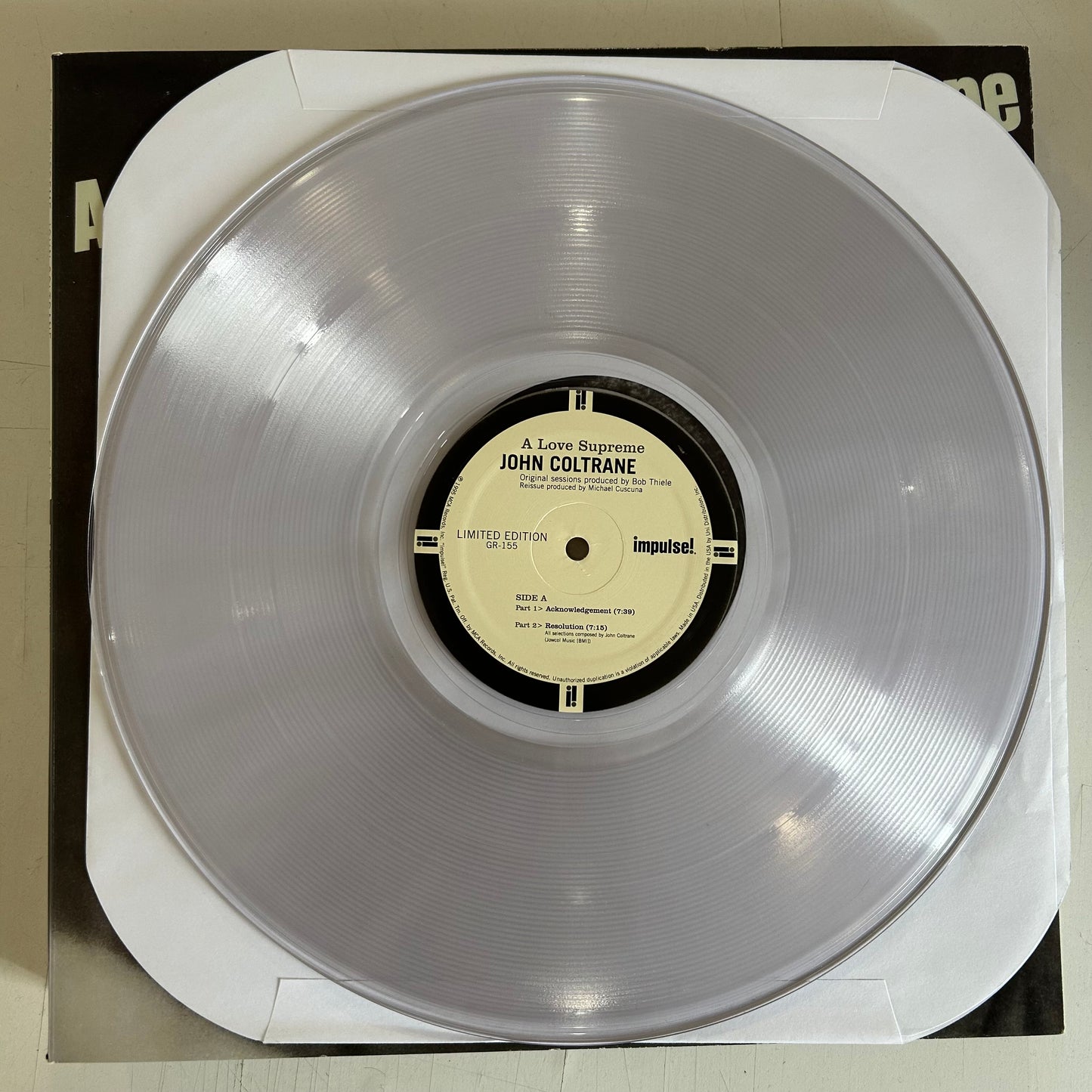 COLTRANE, JOHN = LOVE SUPREME (180G/CLEAR) (USED)