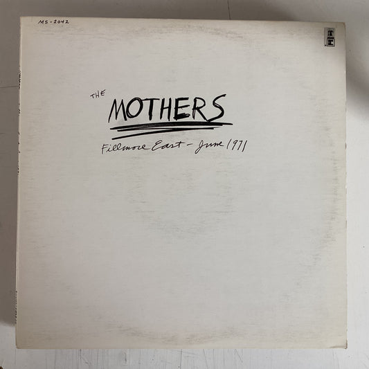 MOTHERS (ZAPPA, FRANK) = FILLMORE EAST - JUNE 1971 (CDN 1970s REISSUE) (USED)