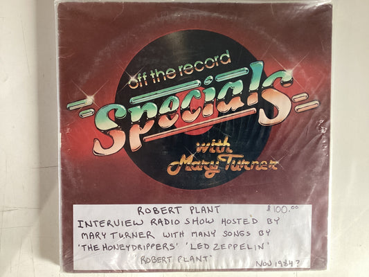 PLANT, ROBERT = INTERVIEW WITH MARY TURNER (USA 1984) (USED)