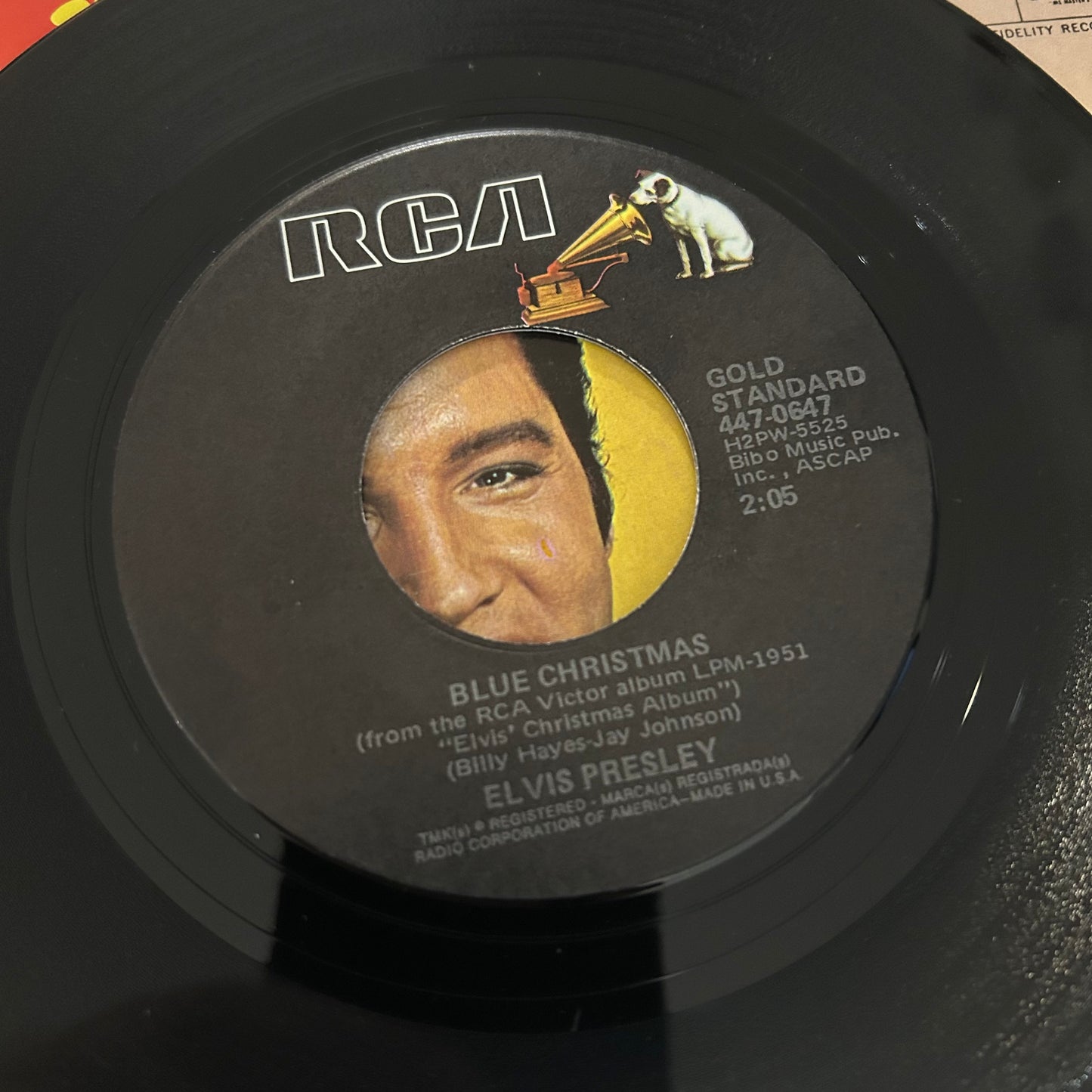 PRESLEY, ELVIS = BLUE CHRISTMAS (7 IN.) (US 1977) (USED)