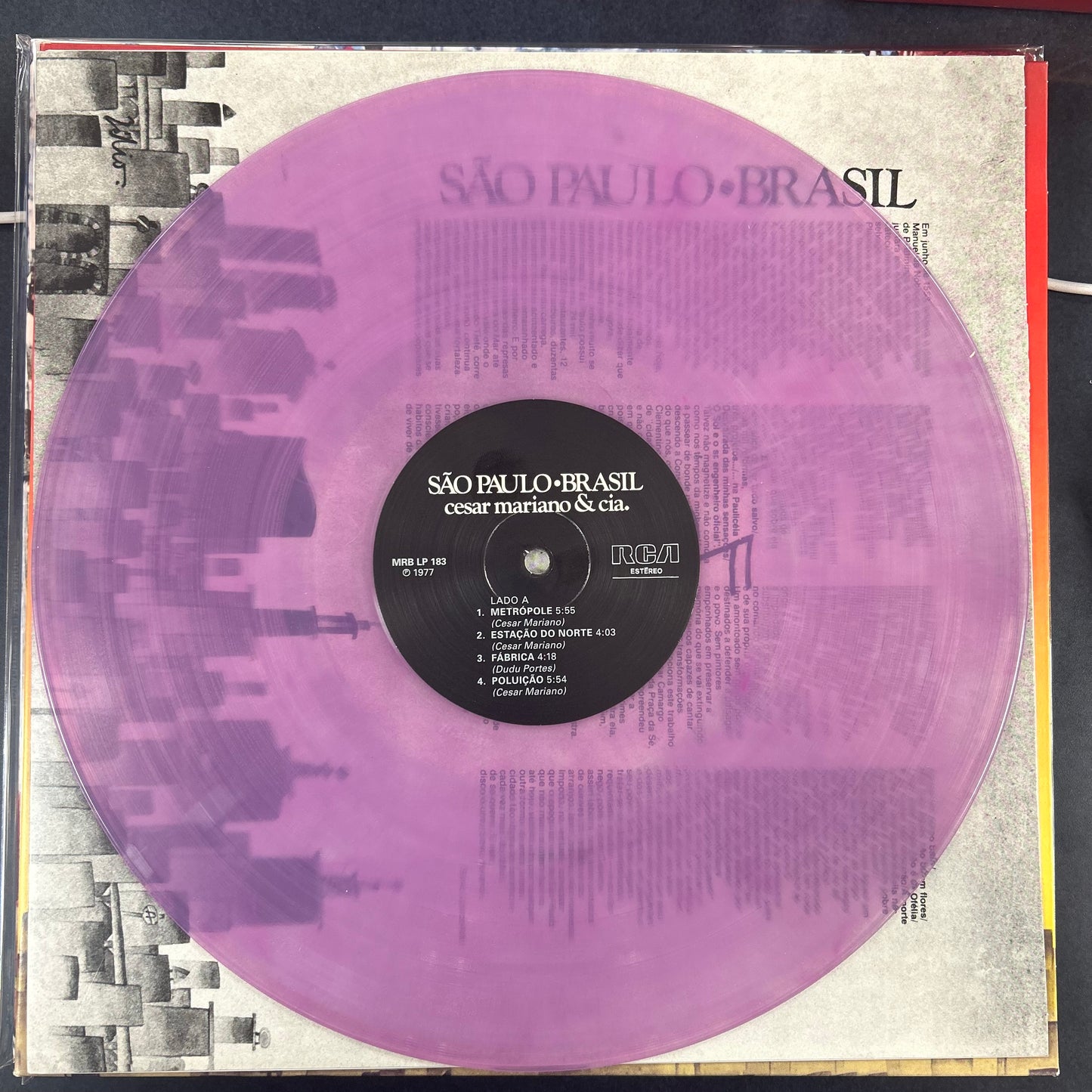 MARIANO, CESAR & CIA. = SÃO PAULO BRASIL (VINYL ME PLEASE) (US 2019 REISSUE/PURPLE) (USED)
