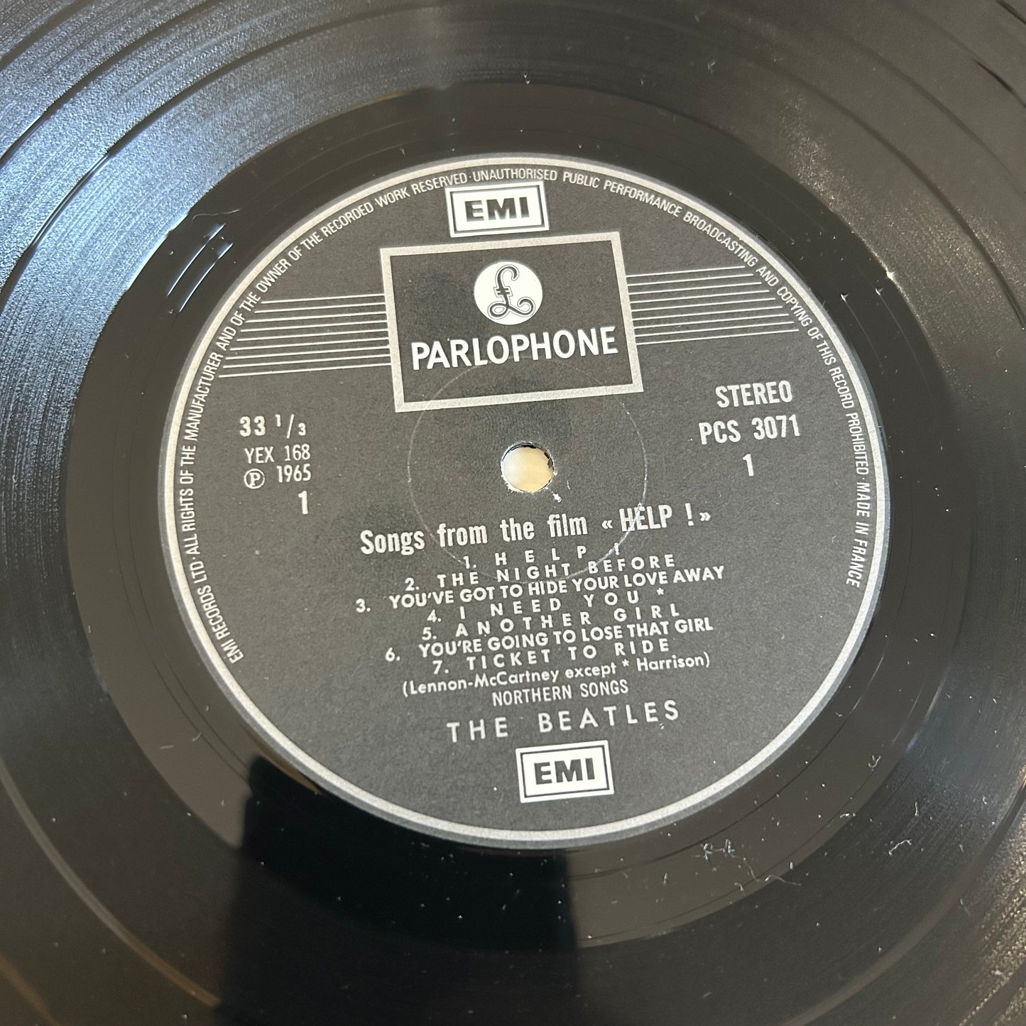 BEATLES = HELP! (FRENCH EXPORT) (UK 1973) (USED)