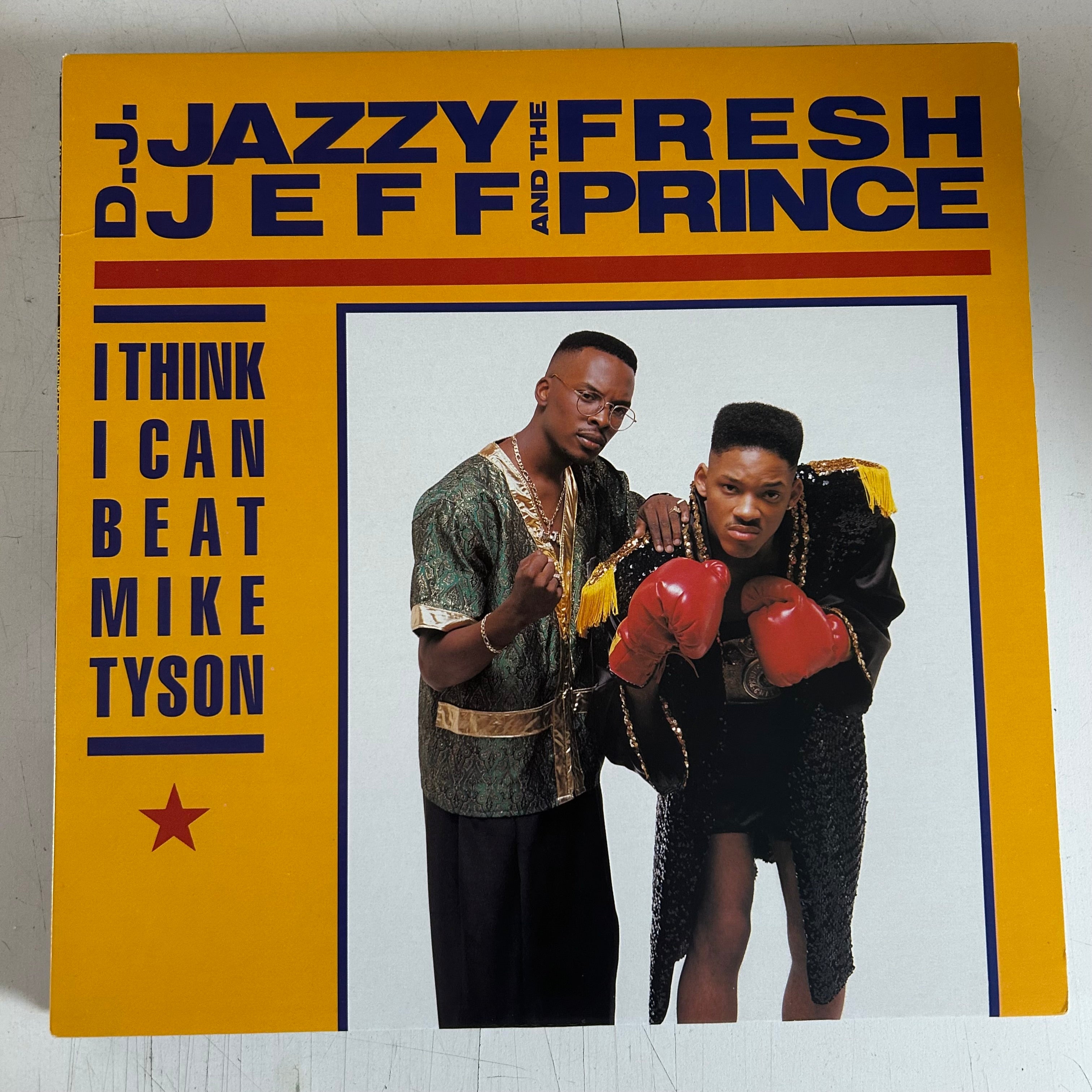 D.J. JAZZY JEFF AND THE FRESH PRINCE = I THINK I CAN BEAT MIKE TYSON (12 IN.) (CDN 1989) (USED)