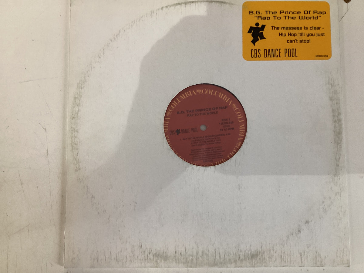 B.G. PRINCE OF RAP = RAP TO THE WORLD (WGER 1990) (USED)