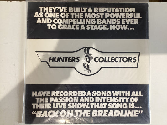 HUNTERS COLLECTORS = BACK ON THE BREADLINE (USA 1988) (USED)