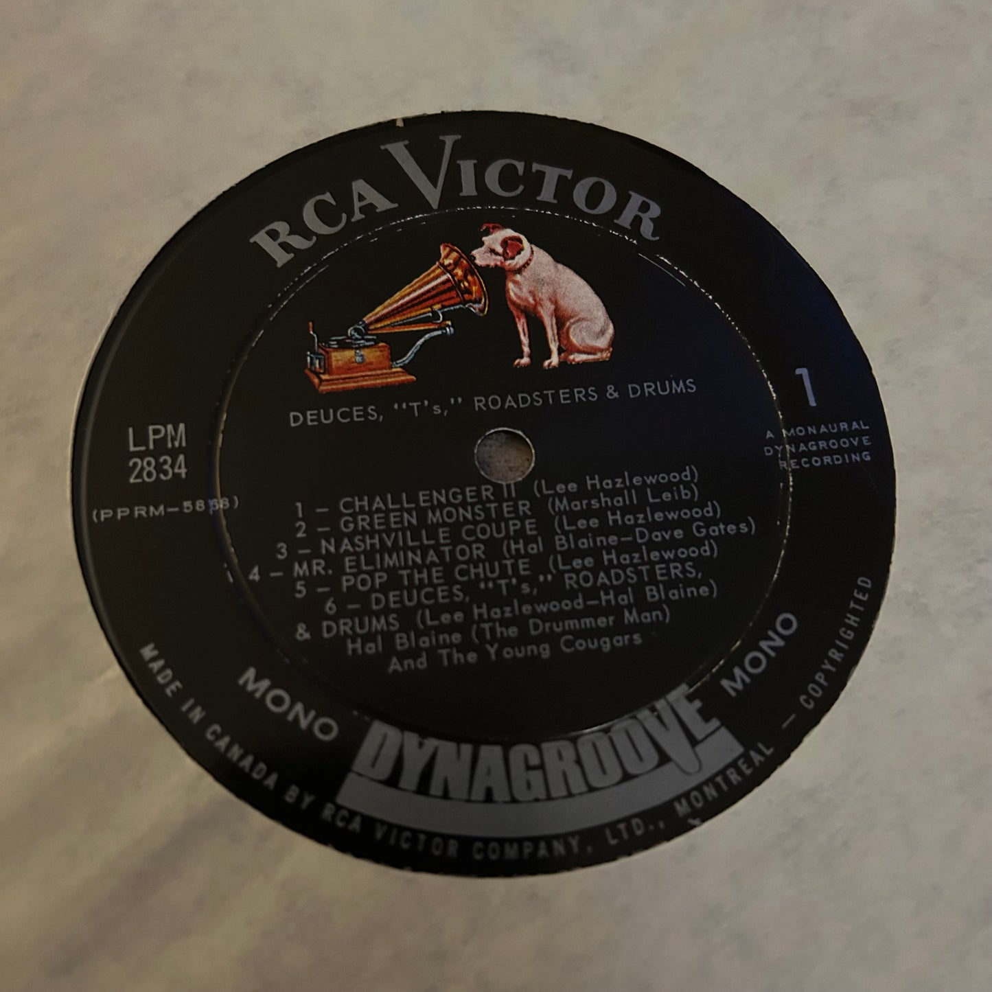 BLAINE, HAL & THE YOUNG COUGARS = DEUCES, "T'S", ROADSTERS & DRUMS (CDN 1963) (USED)