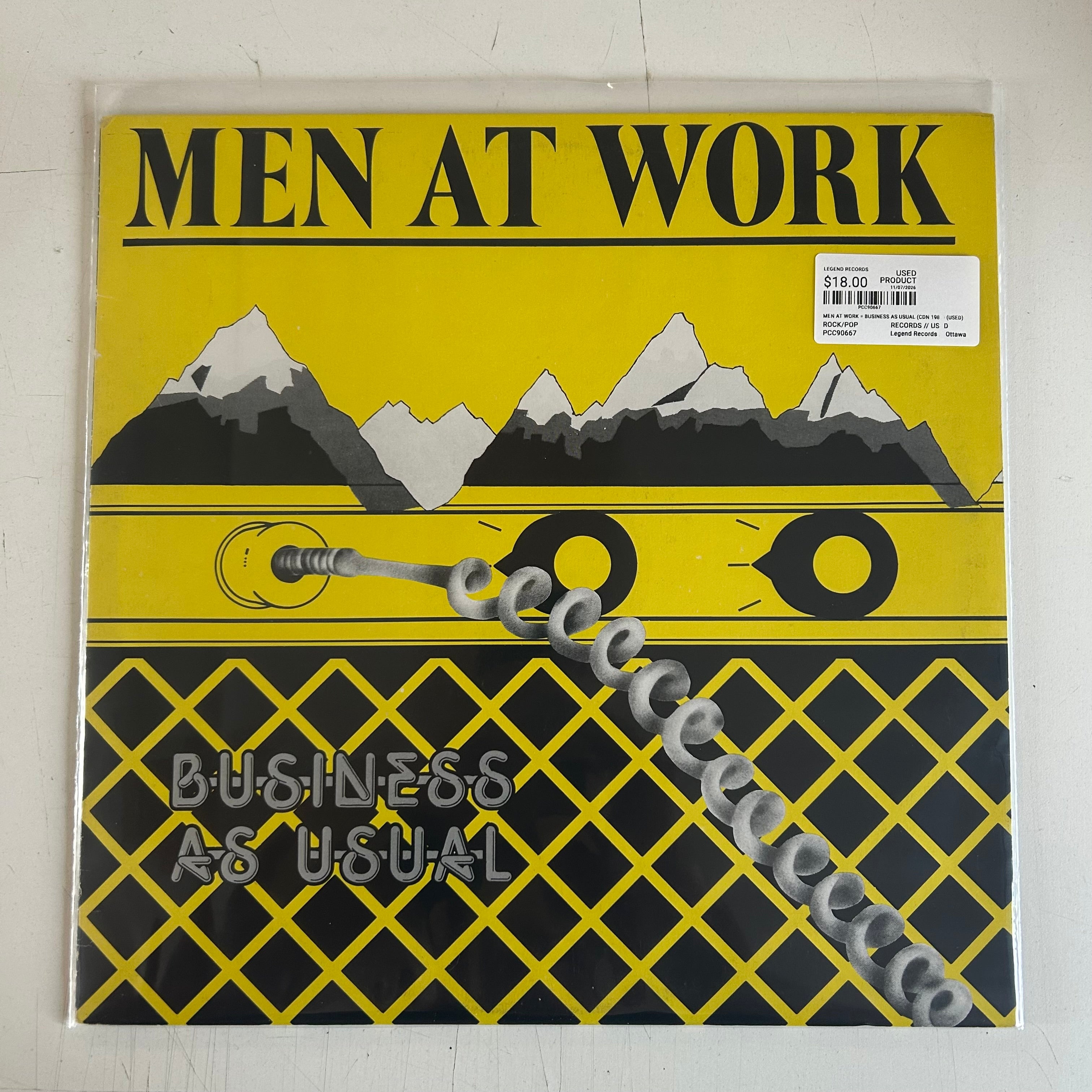 MEN AT WORK = BUSINESS AS USUAL (CDN 1981) (USED)