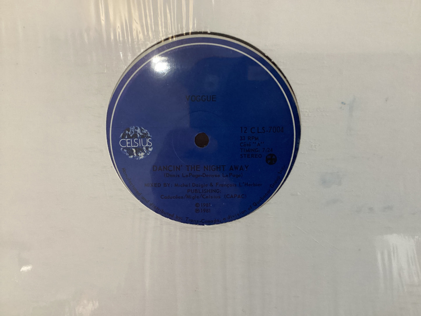 VOGGUE = DANCIN’ THE NIGHT AWAY (CDA 1981) (USED)