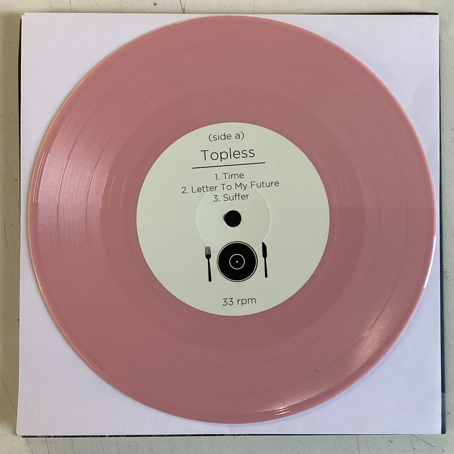 TOPLESS = SO BELOW EP (7 IN./PINK) (US 2015) (USED)