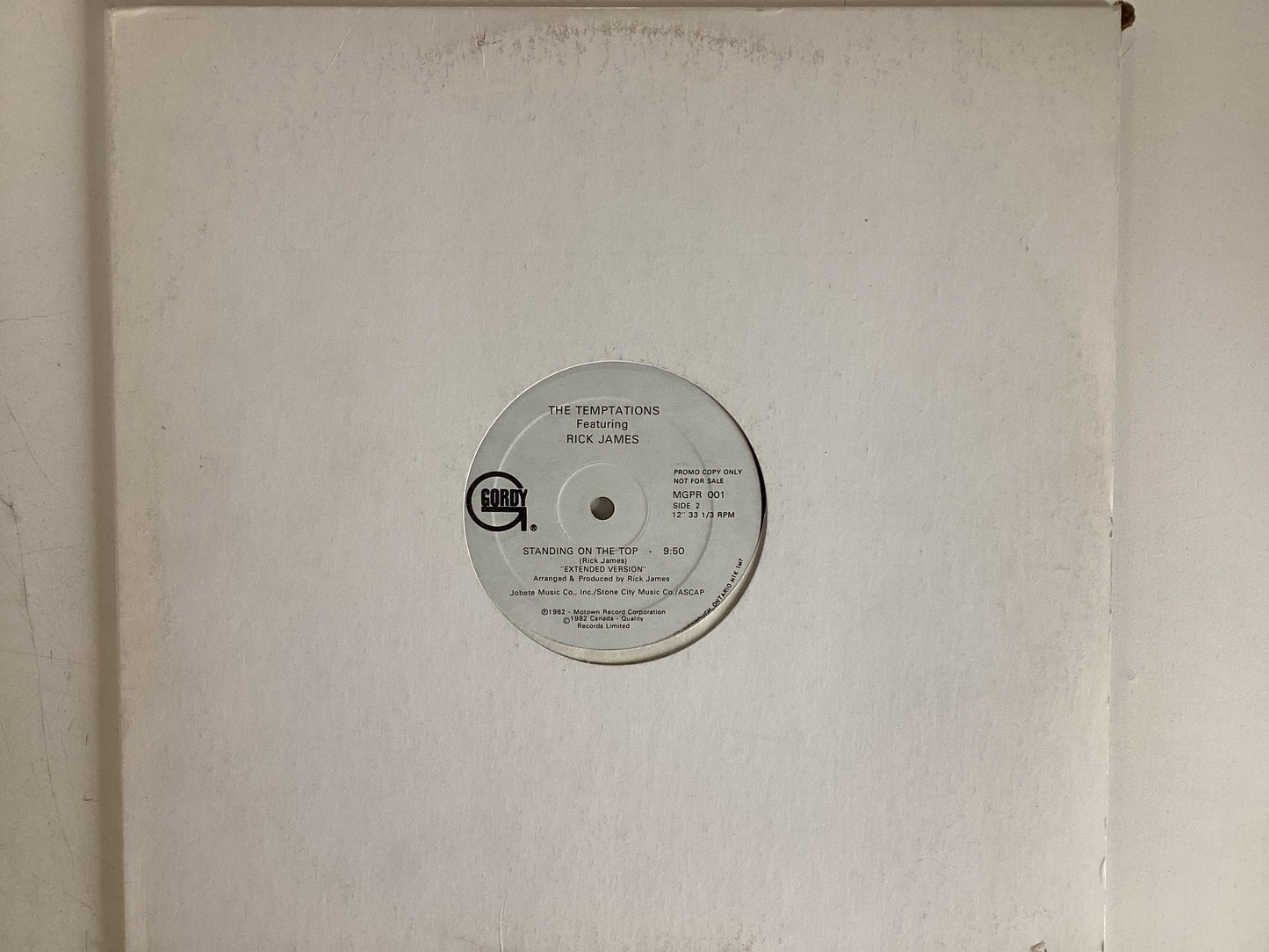 THE TEMPTATIONS = STANDING ON THE TOP (CDA 1982) (USED)