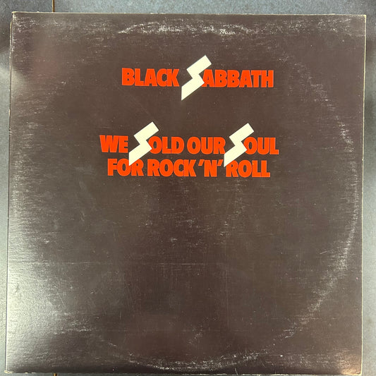 BLACK SABBATH = WE SOLD OUR SOULD FOR ROCK ‘N’ ROLL (CDN 70S REISSUE) (USED)