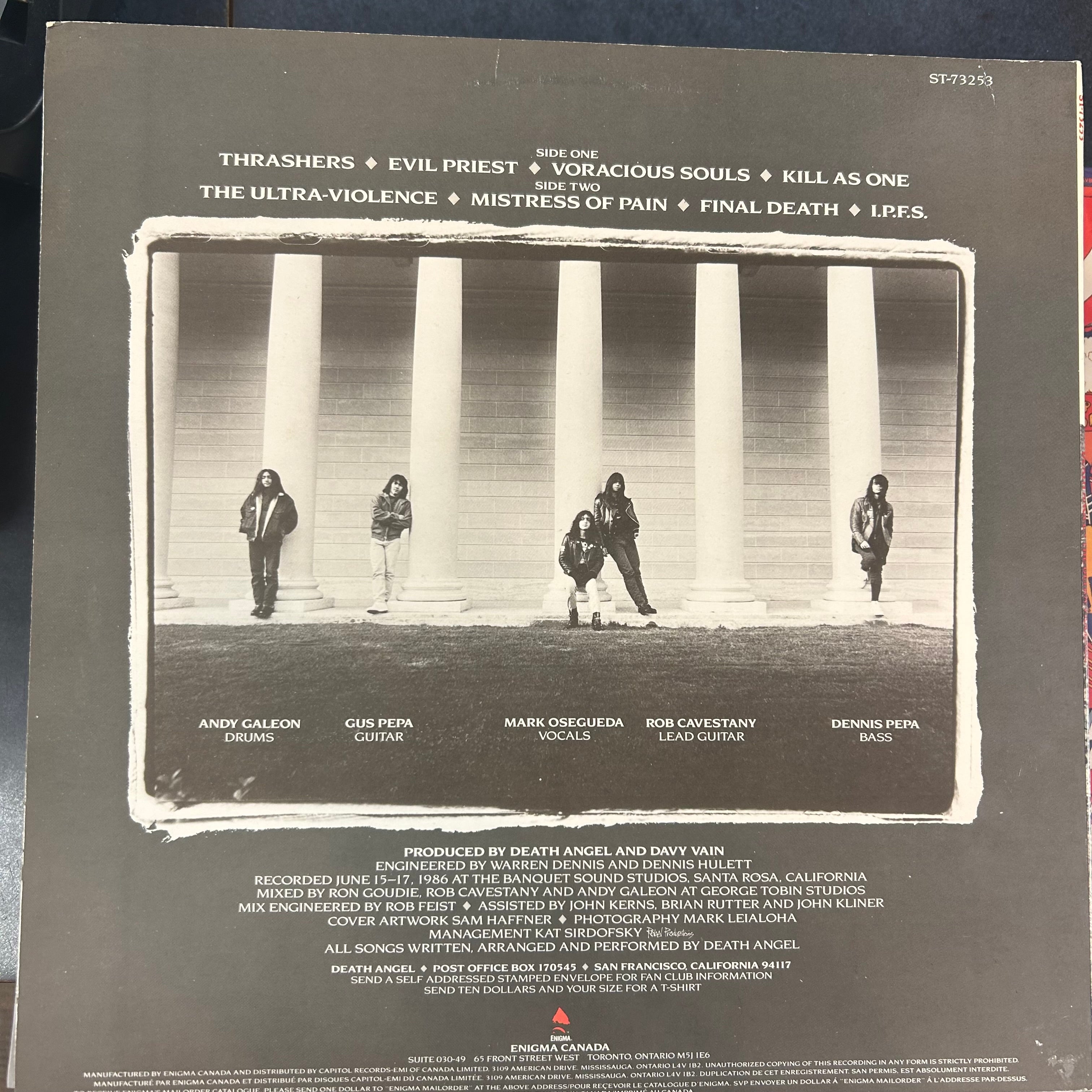 DEATH ANGEL = ULTRA-VIOLENCE (CDN 1987) (USED)