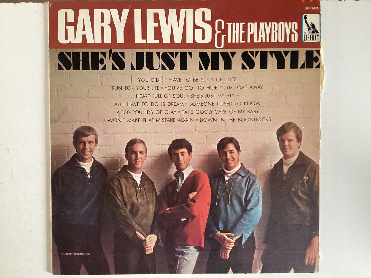 GARY LEWIS & THE PLAYBOYS = SHE’S JUST MY STYLE (USA 1966) (USED)