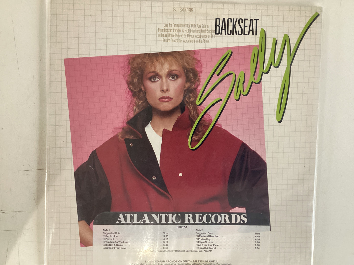 BACKSEAT = SALLY (USA 1983) (USED)