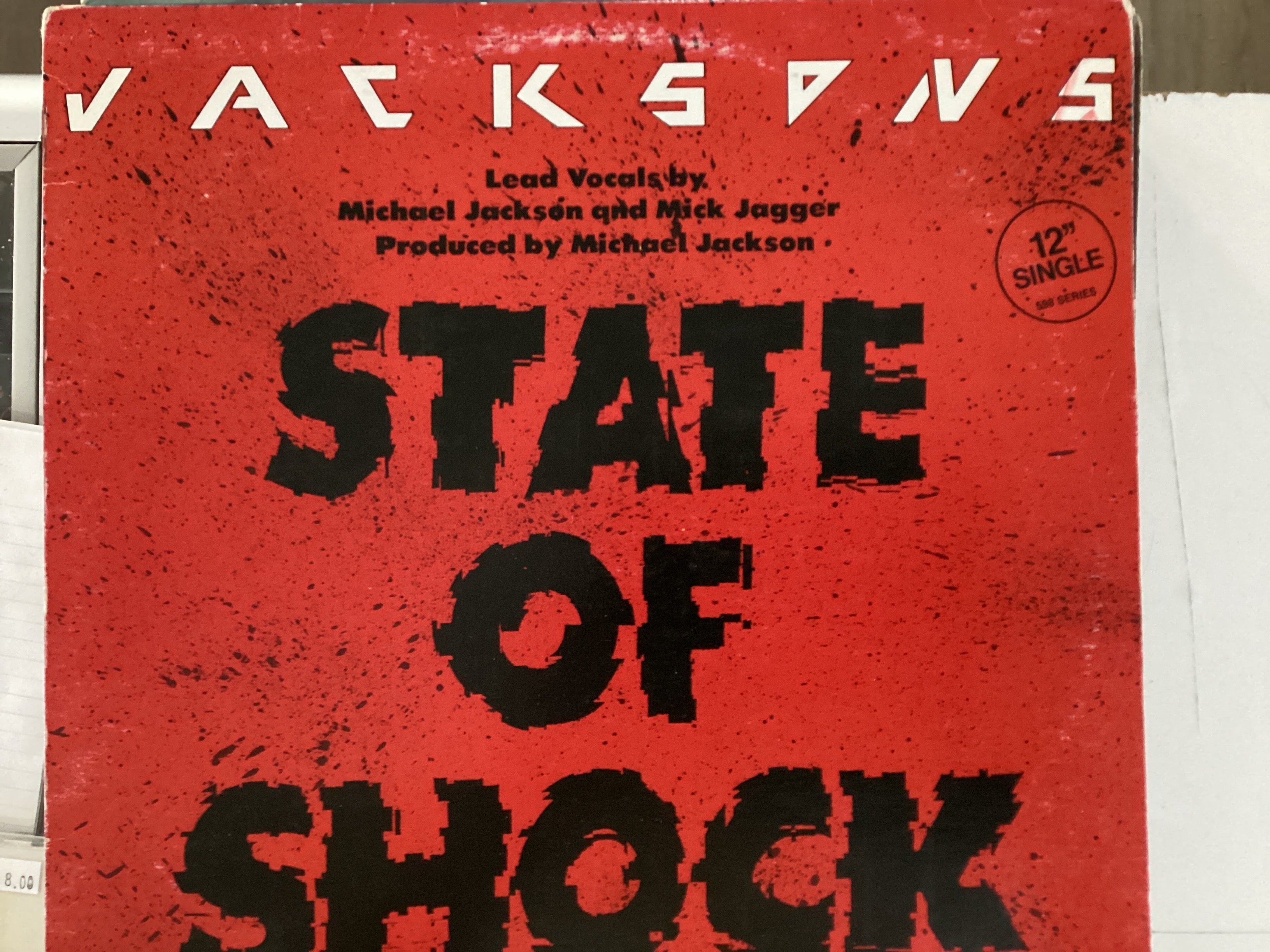 JACKSONS = STATE OF SHOCK (12 IN.) (CDA 1984) (USED)