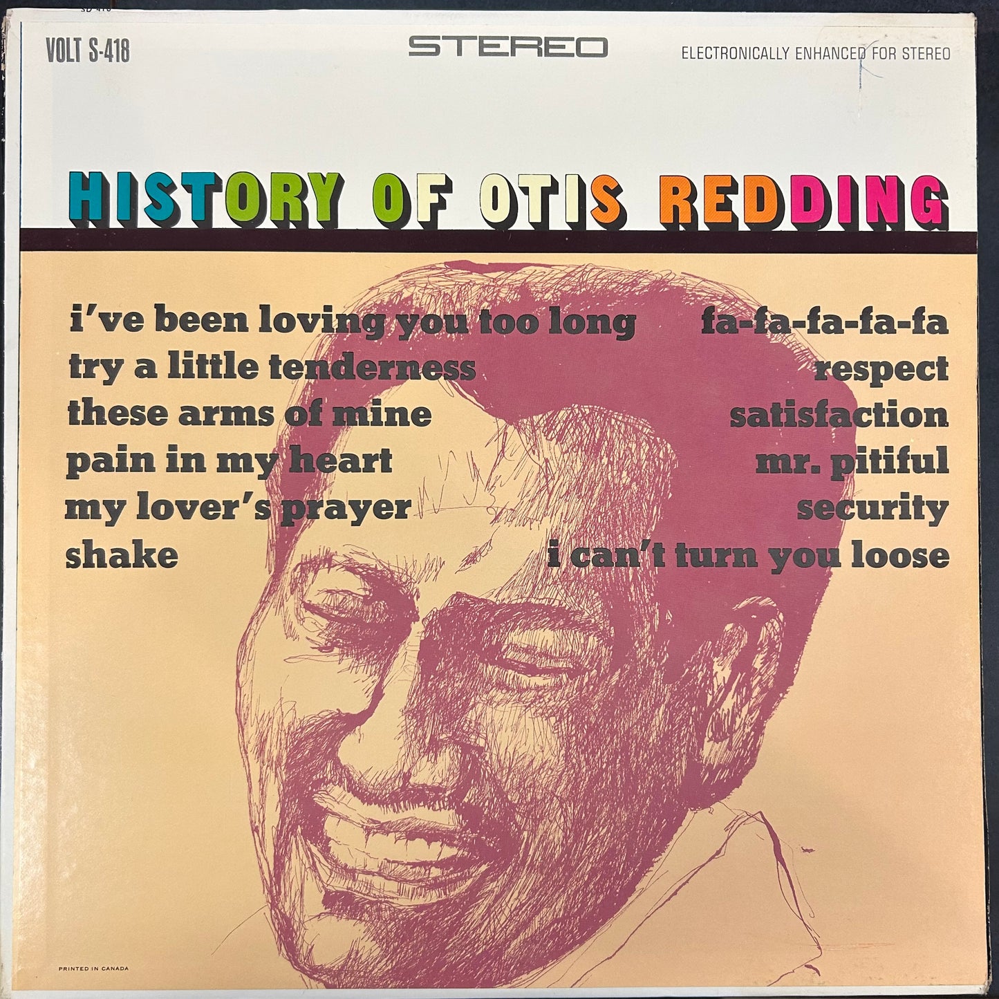 REDDING, OTIS = HISTORY OF (CDN 1967) (USED)