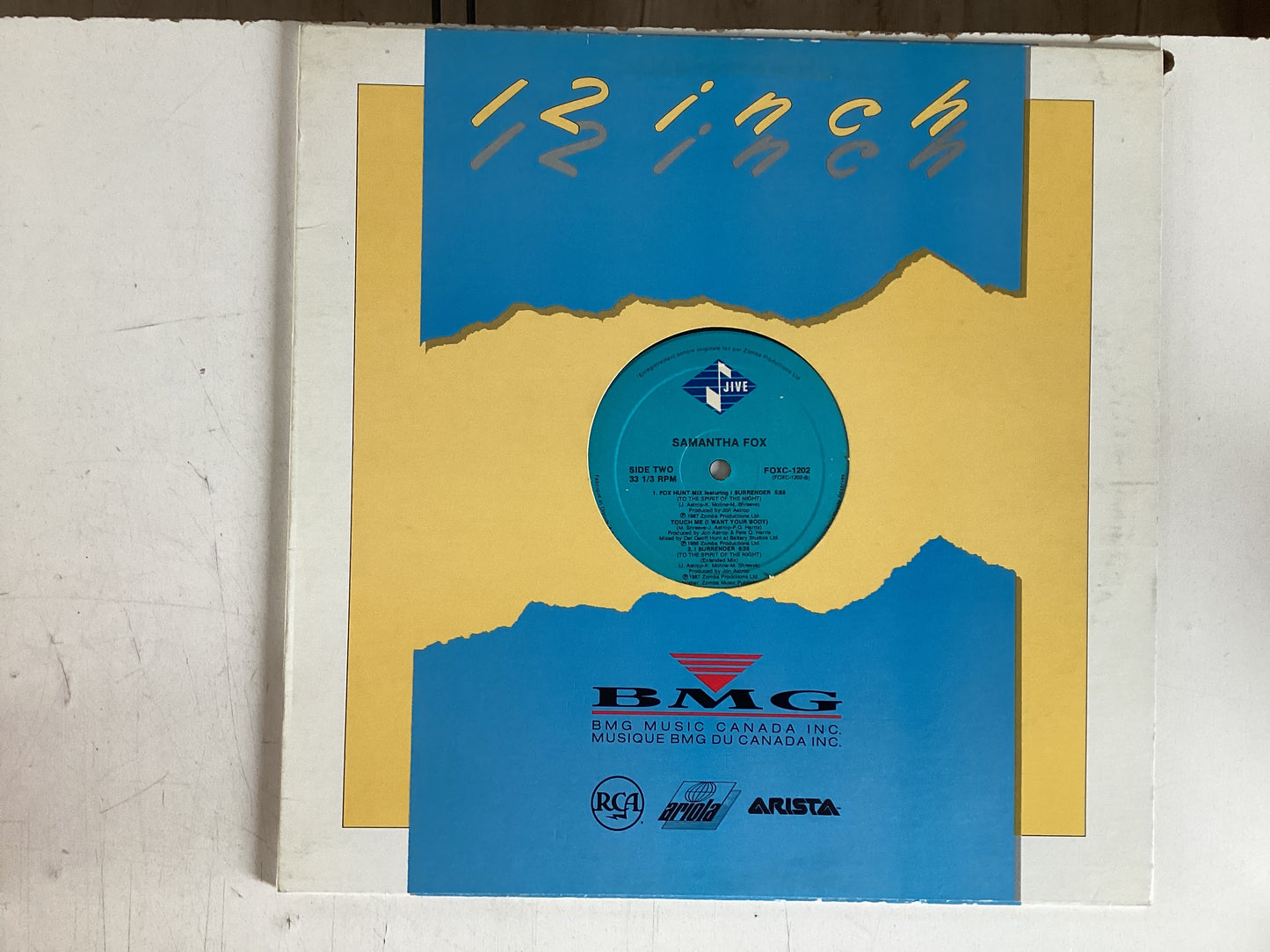 FOX, SAMANTHA = FOX HUNT MIX (CDA 1987) (USED)