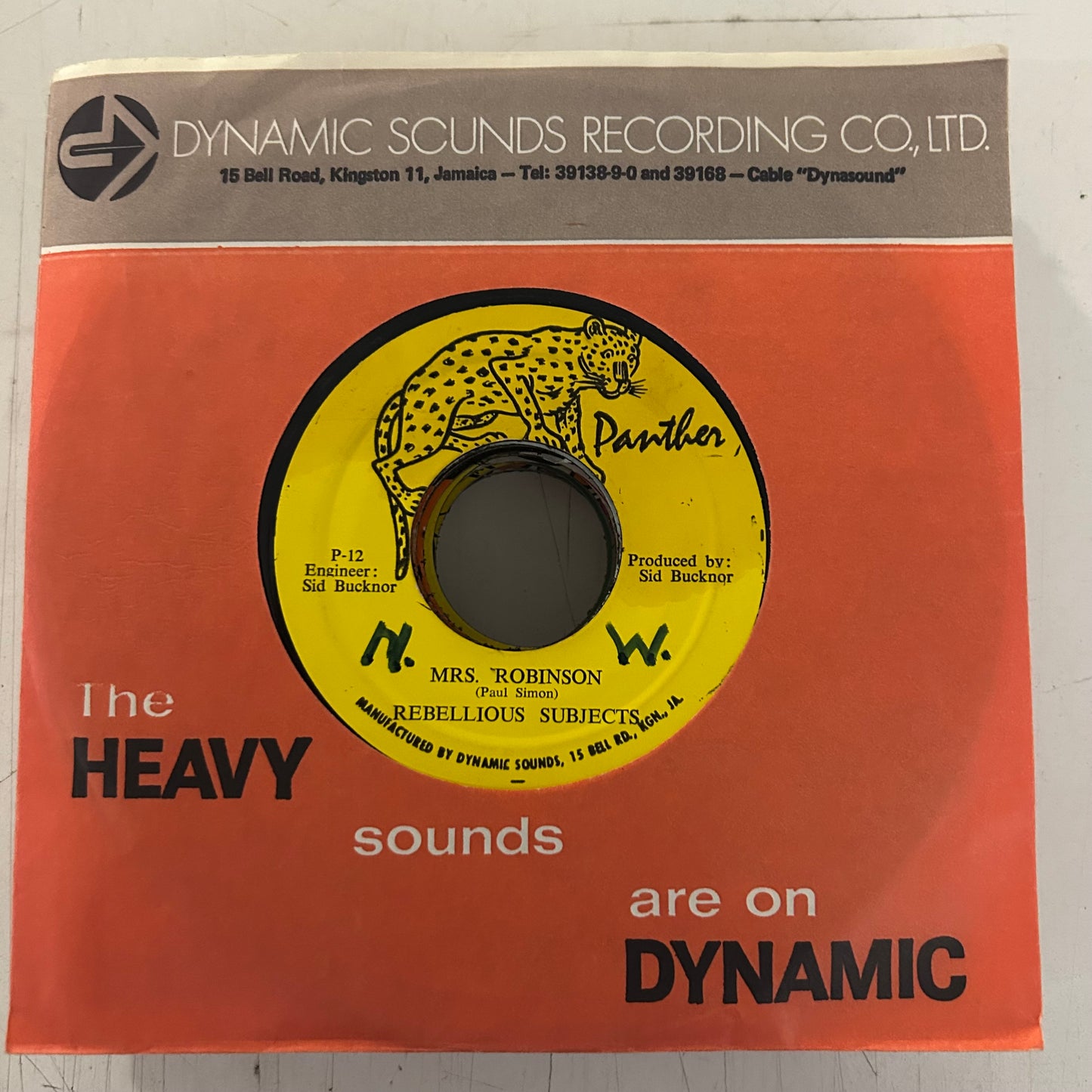 REBELLIOUS SUBJECTS = MRS. ROBINSON (7 IN.) (JAMAICA 1970s) (USED)