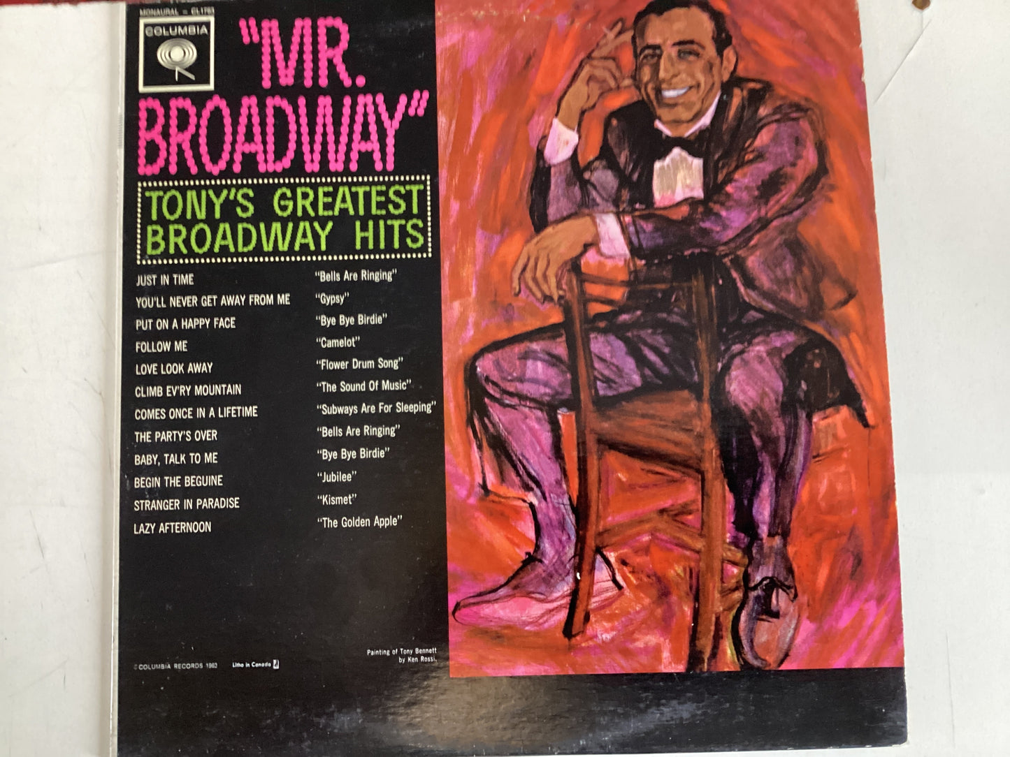 BENNETT, TONY = MR. BROADWAY (USA 1962) (USED)