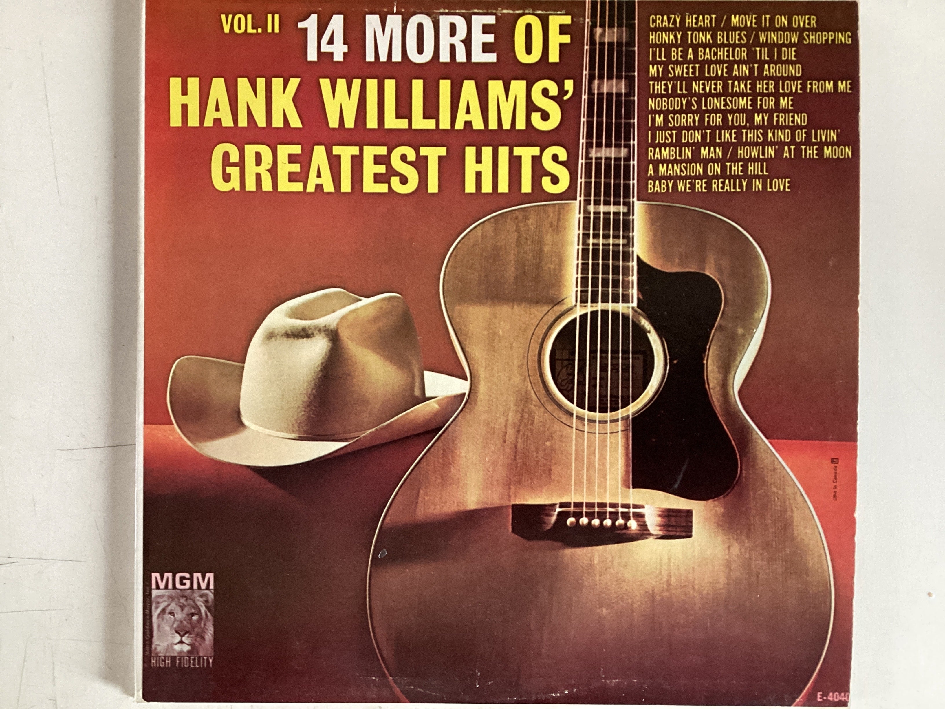 WILLIAMS, HANK = GREATEST HITS VOL II (USA 1973) (USED)
