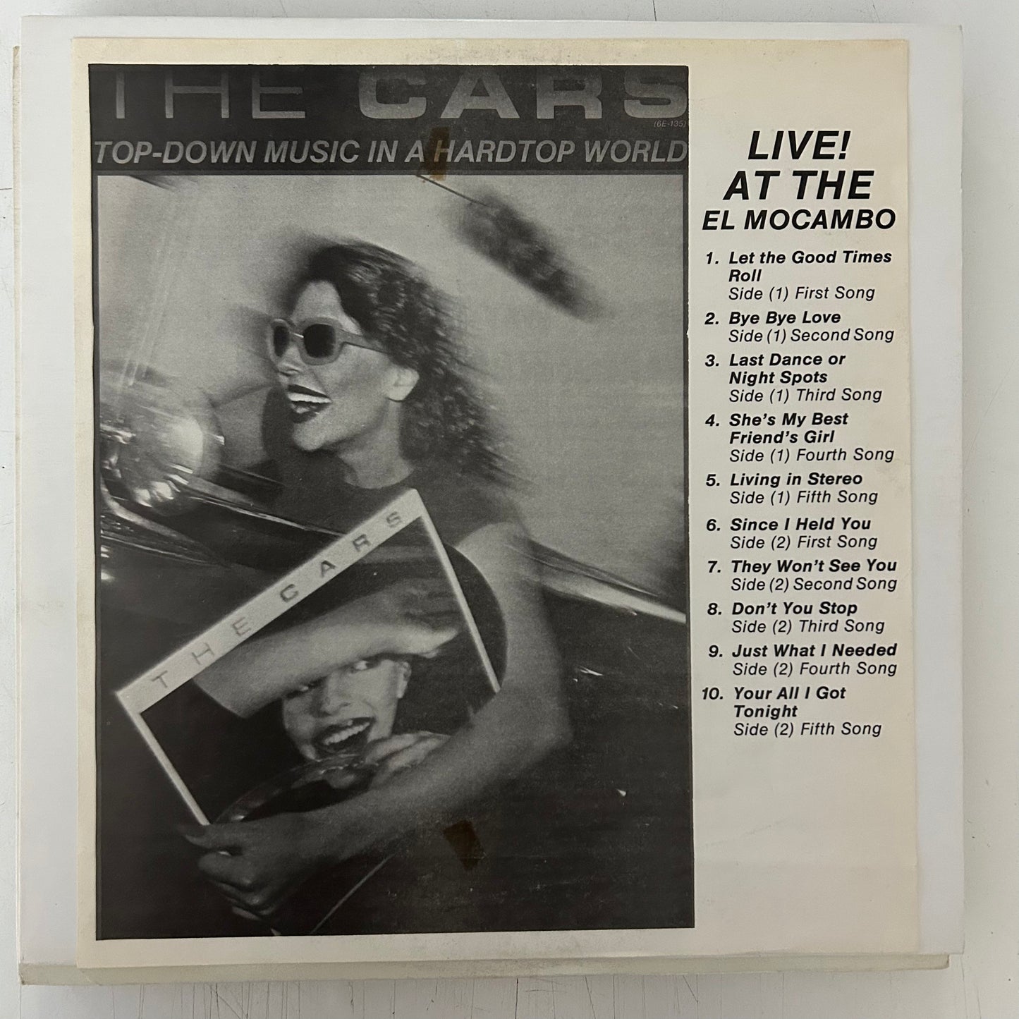 CARS = LIVE! AT THE EL MOCAMBO (US 1978) (USED)