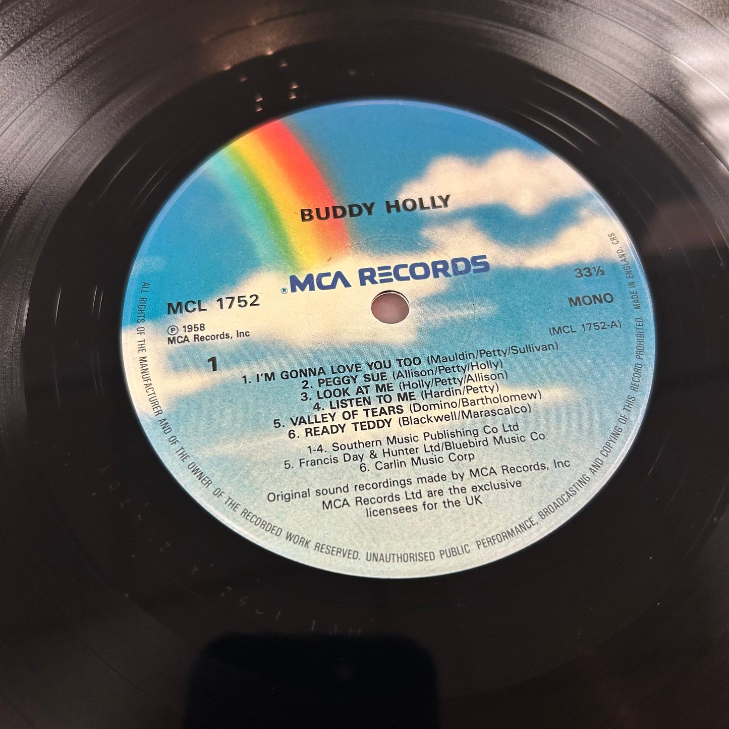 HOLLY, BUDDY = BUDDY HOLLY (UK 1980’s REISSUE) (USED)