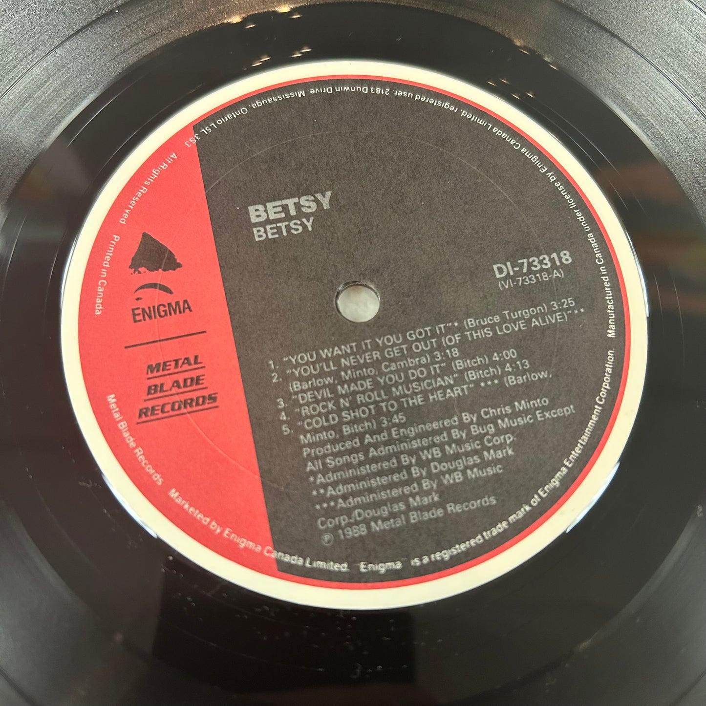 BETSY = BETSY (CDN 1988) (USED)