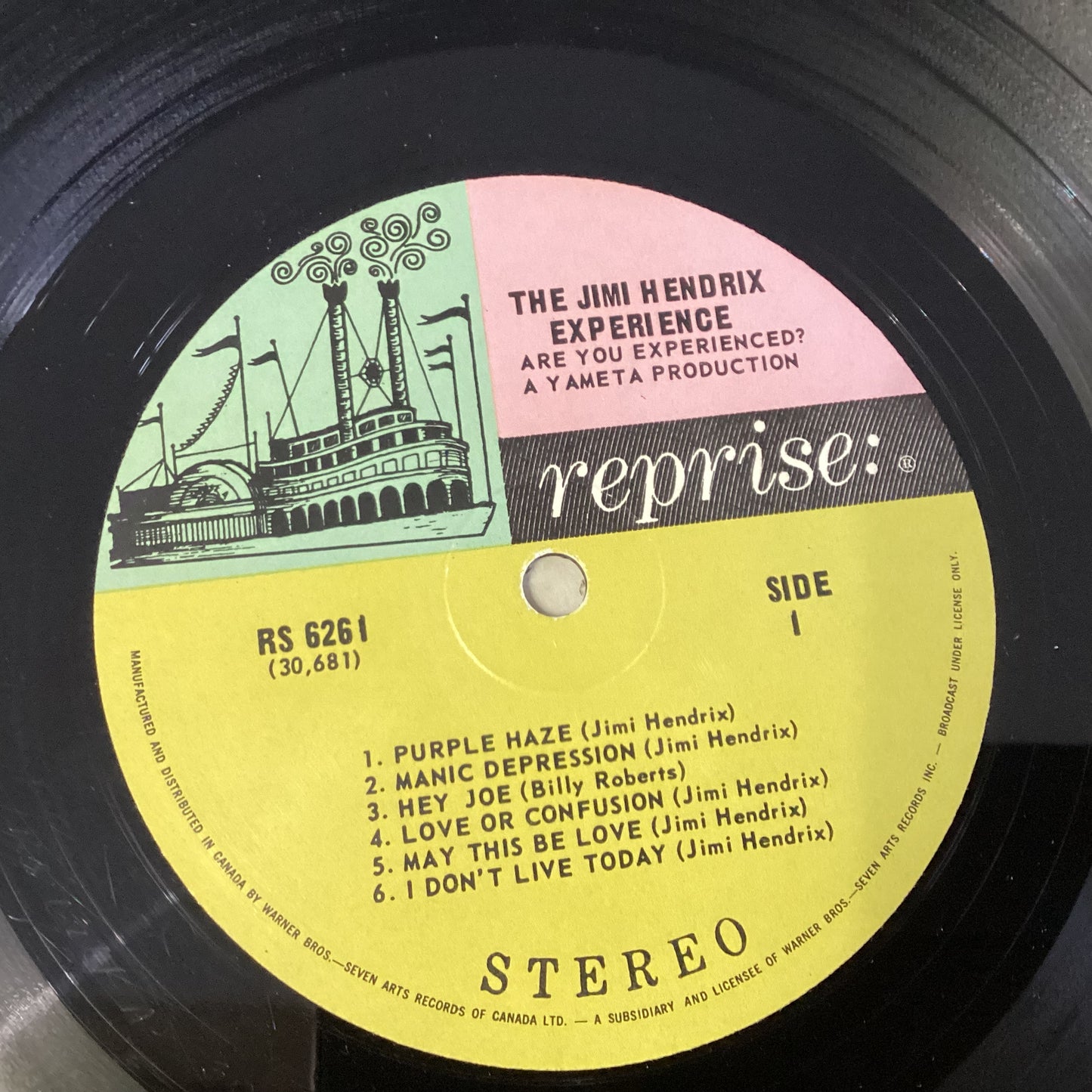 HENDRIX, JIMI EXPERIENCE = ARE YOU EXPERIENCED (CDN TRI-COLOUR) (USED)