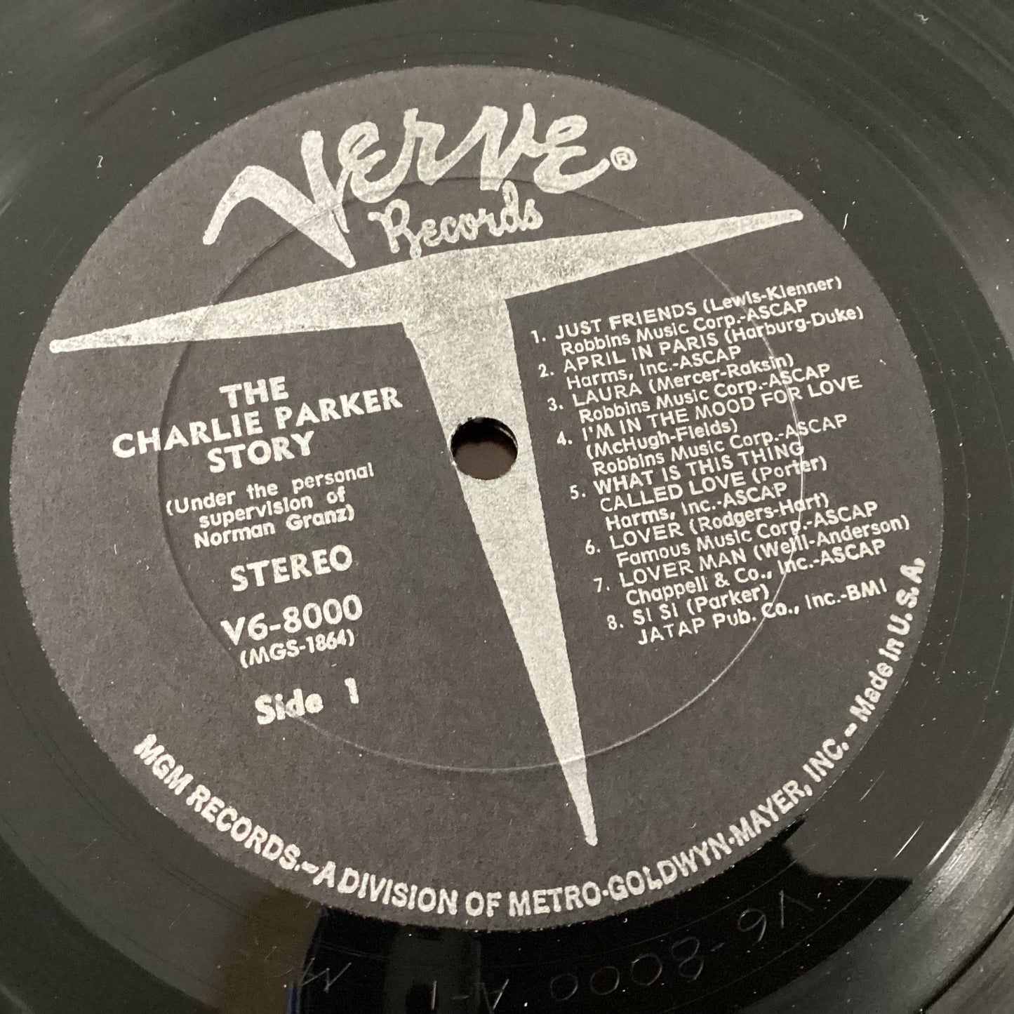 PARKER, CHARLIE = CHARLIE PARKER STORY #1 (US REISSUE) (USED)