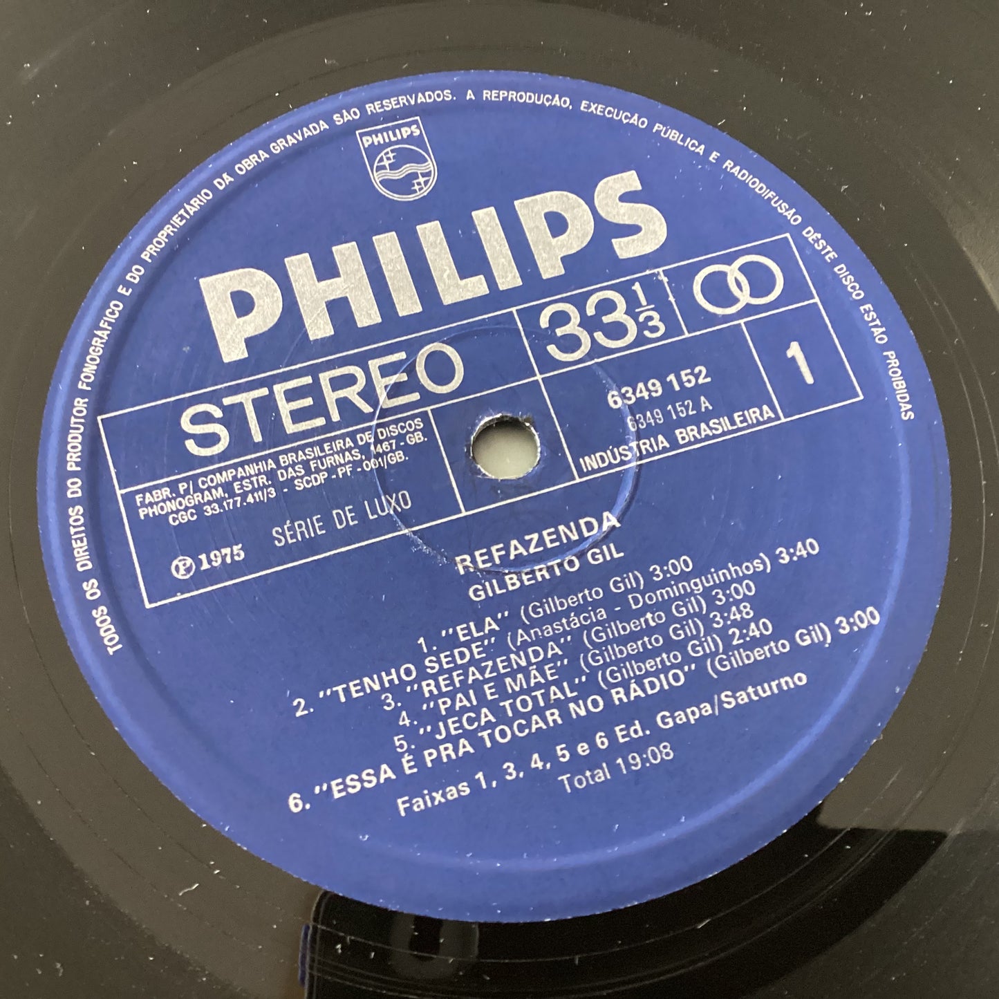 GIL, GILBERTO = REFANZENDA (BRAZIL 1975) (USED)