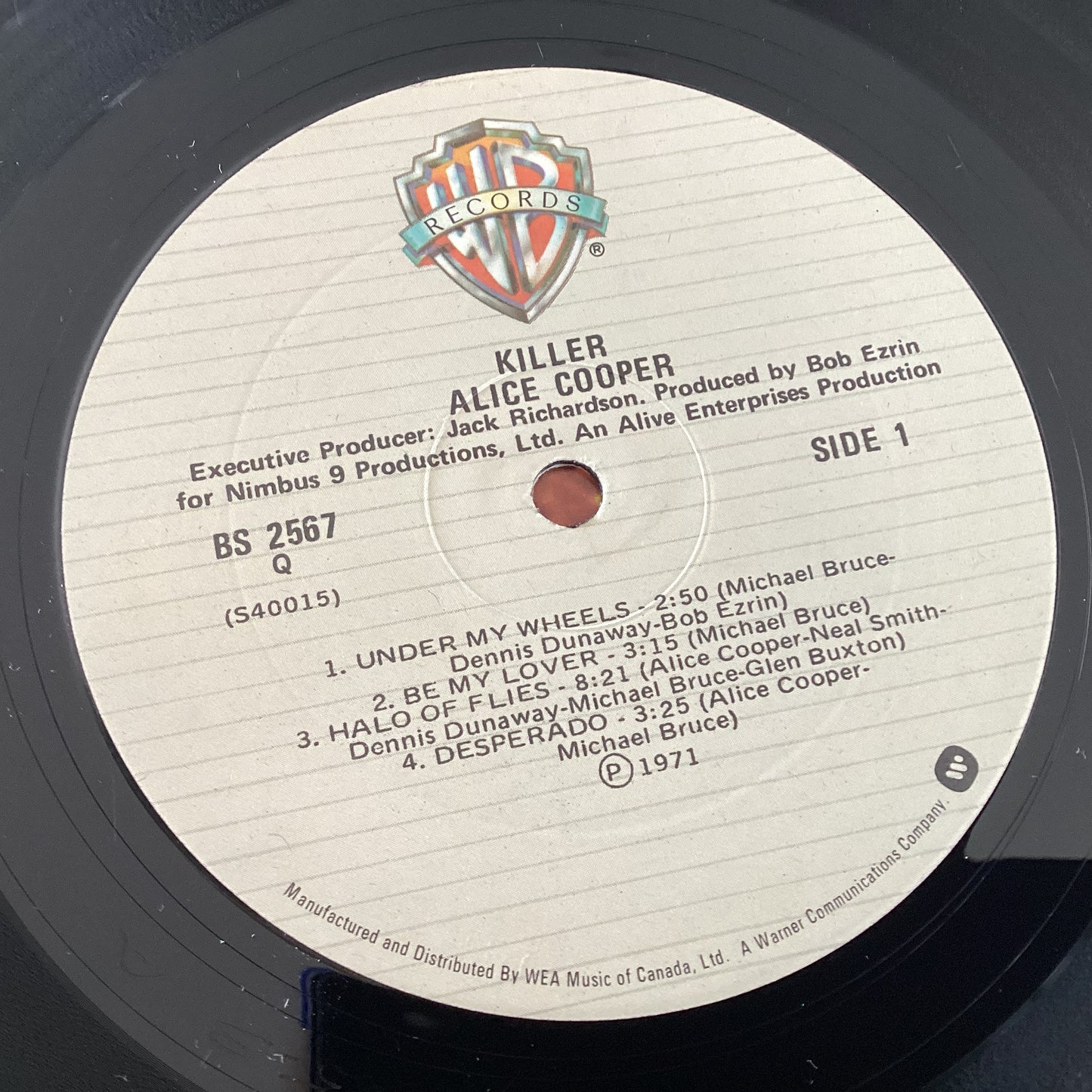 ALICE COOPER = KILLER (CDN LATE-70s RE) (USED)