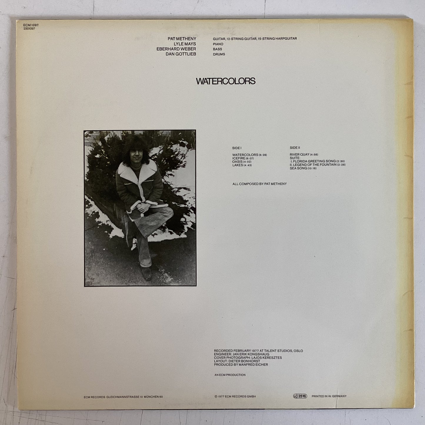 METHENY, PAT = WATERCOLORS (GERMANY 1977) (USED)
