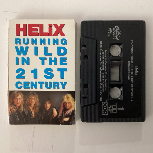 HELIX = RUNNING WILD IN THE 21ST CENTURY (CDN 1990) (CASSETTE) (USED)