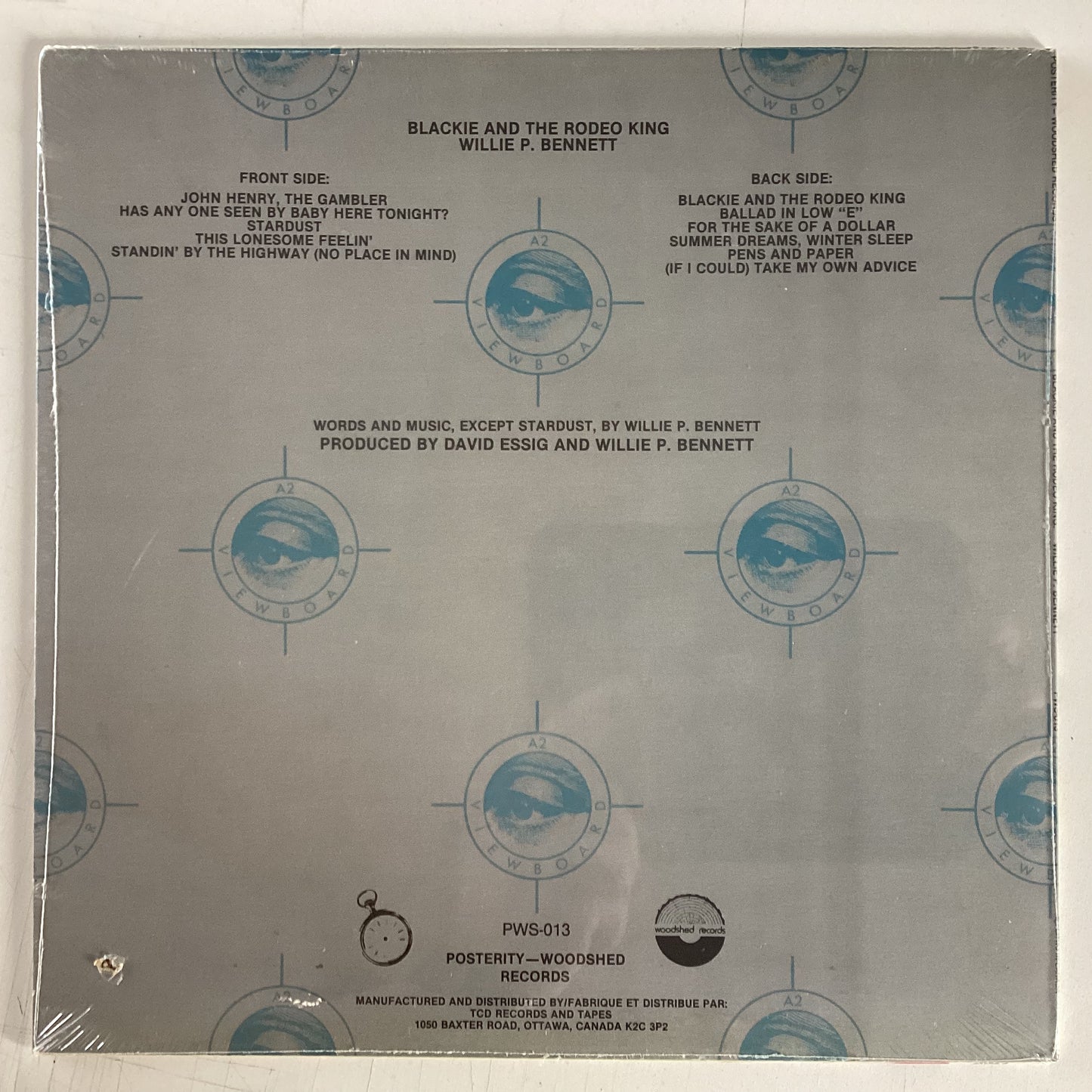 BENNETT, WILLIE P. = BLACKIE AND THE RODEO KING (CDN 1978) (SEALED)