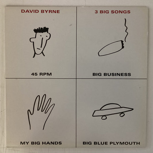 BYRNE, DAVID = 3 BIG SONGS (12 IN.) (CDN 1981) (USED)