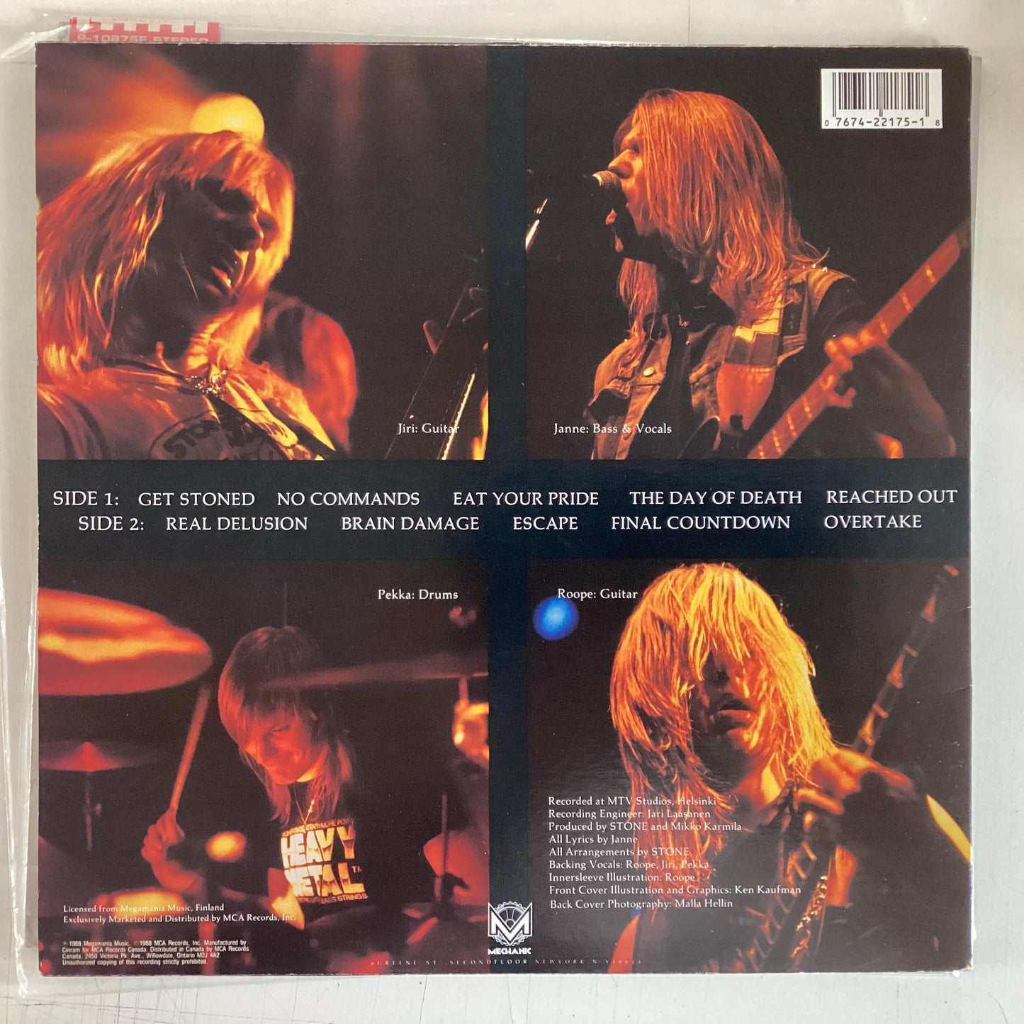 STONE = STONE (CDN 1988) (USED)