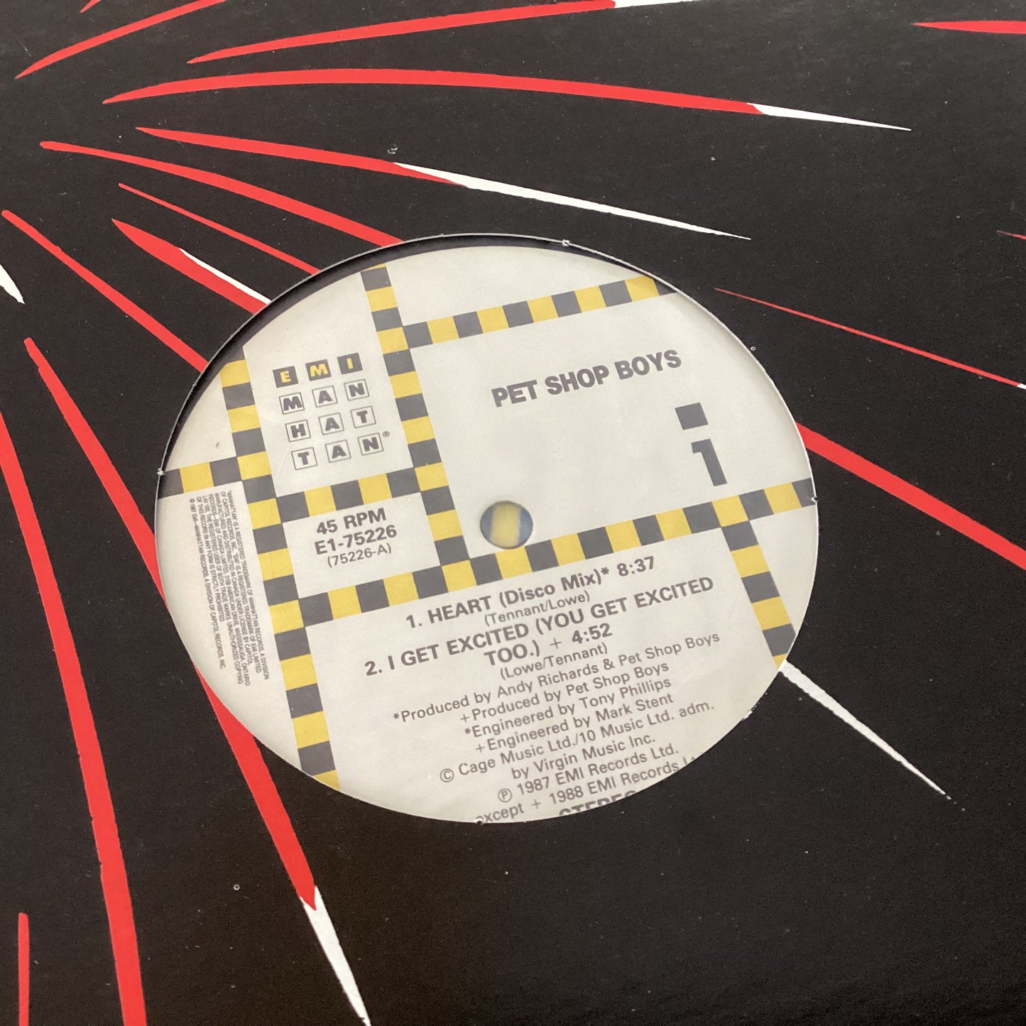 PET SHOP BOYS = HEART (12 IN. SINGLE) (CDN 1988) (USED)